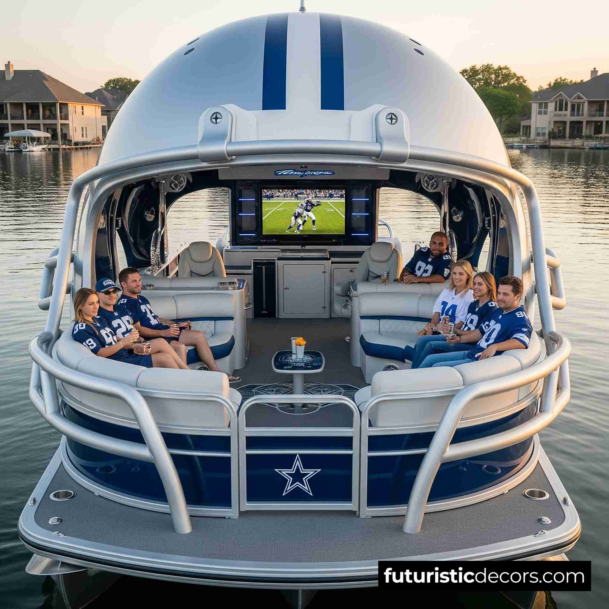 Football Helmet Pontoon