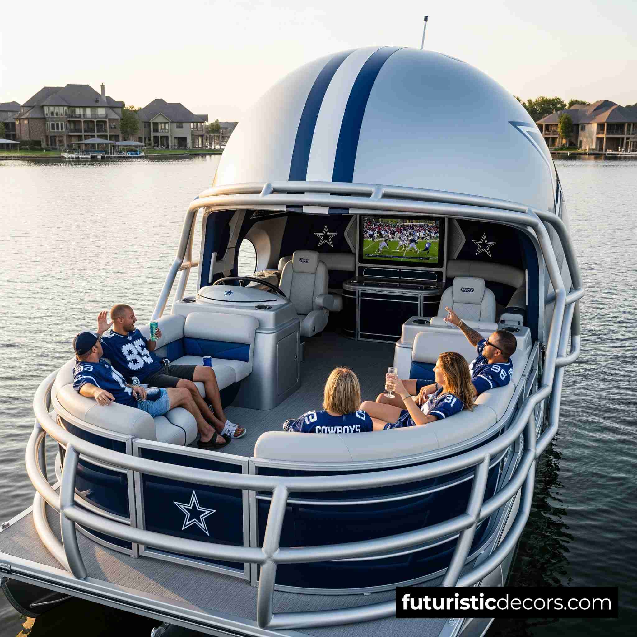 Football Helmet Pontoon