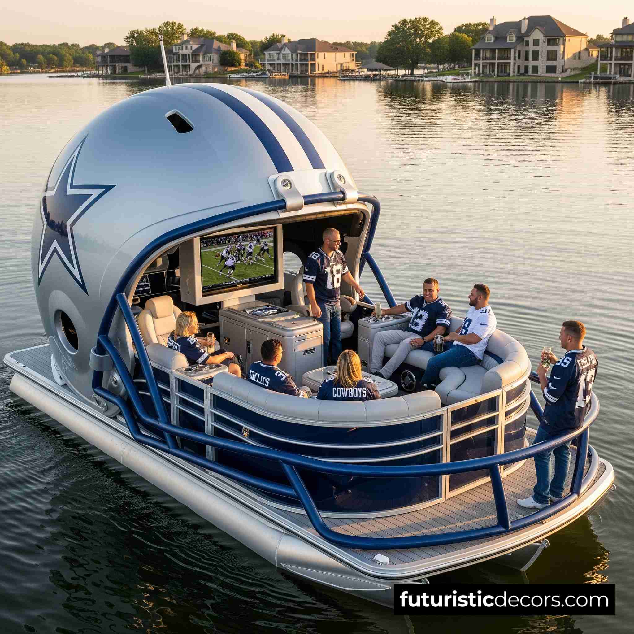 Football Helmet Pontoon