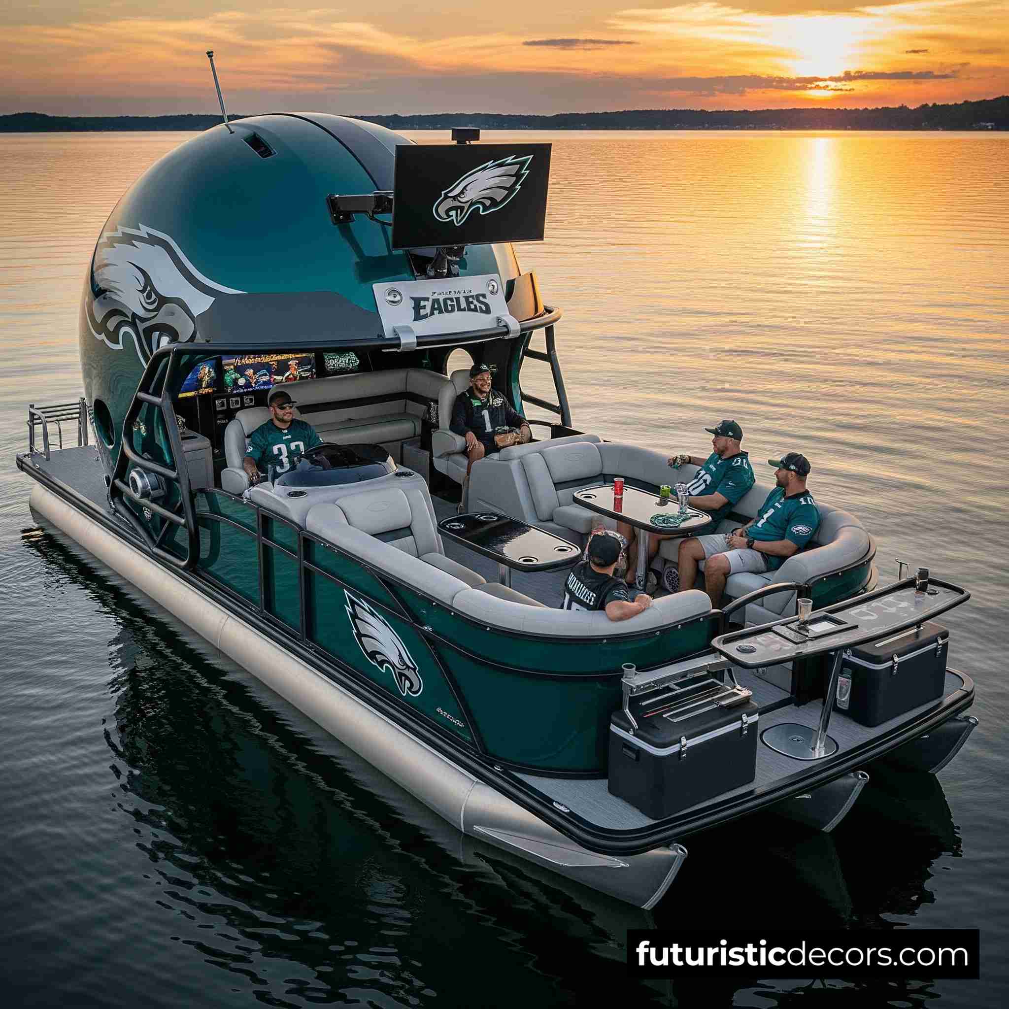 Football Helmet Pontoons