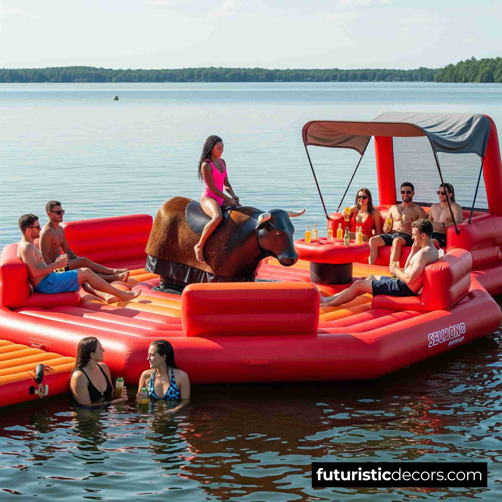 Mechanical Bull Lake Floats