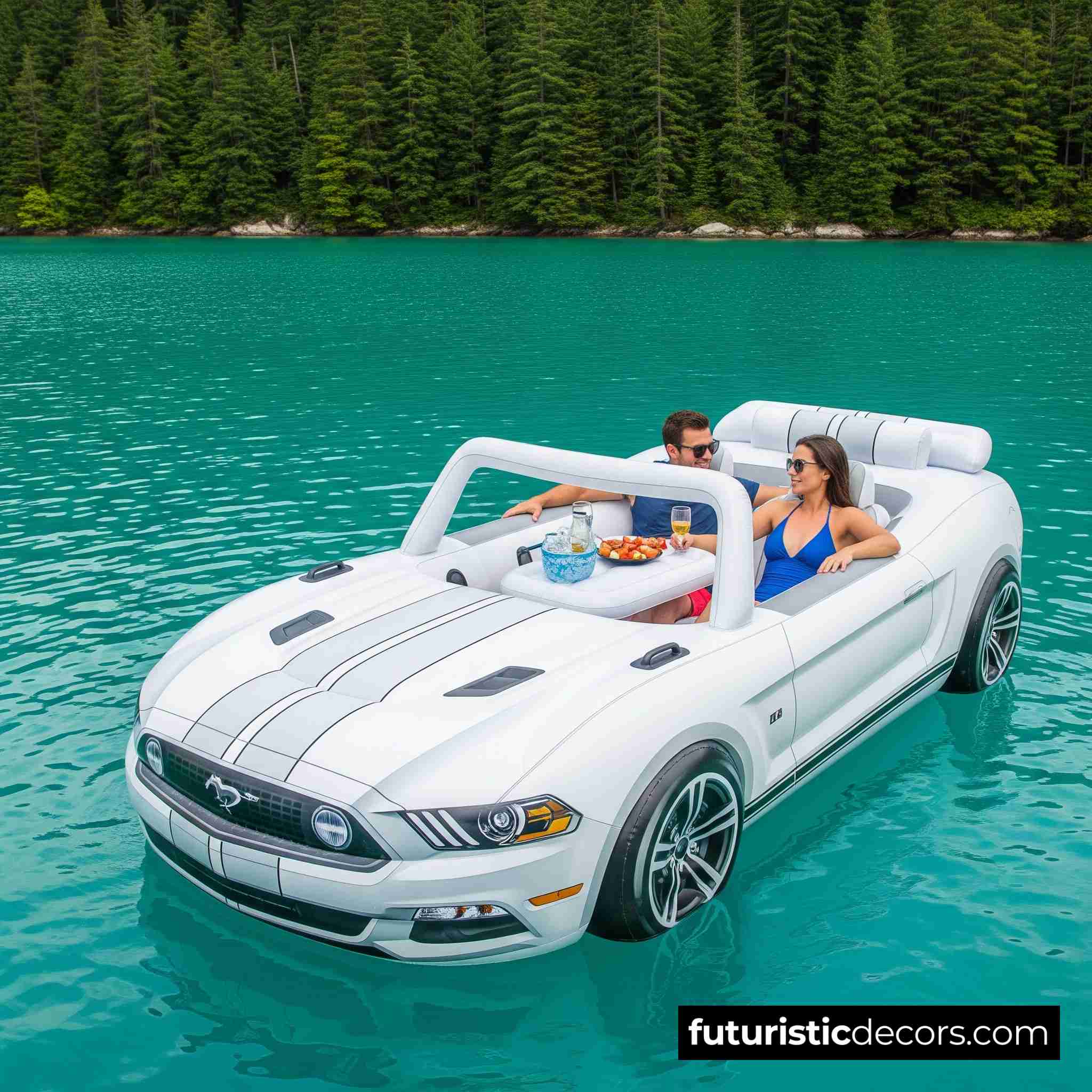 Inflatable Mustang Lake Floats