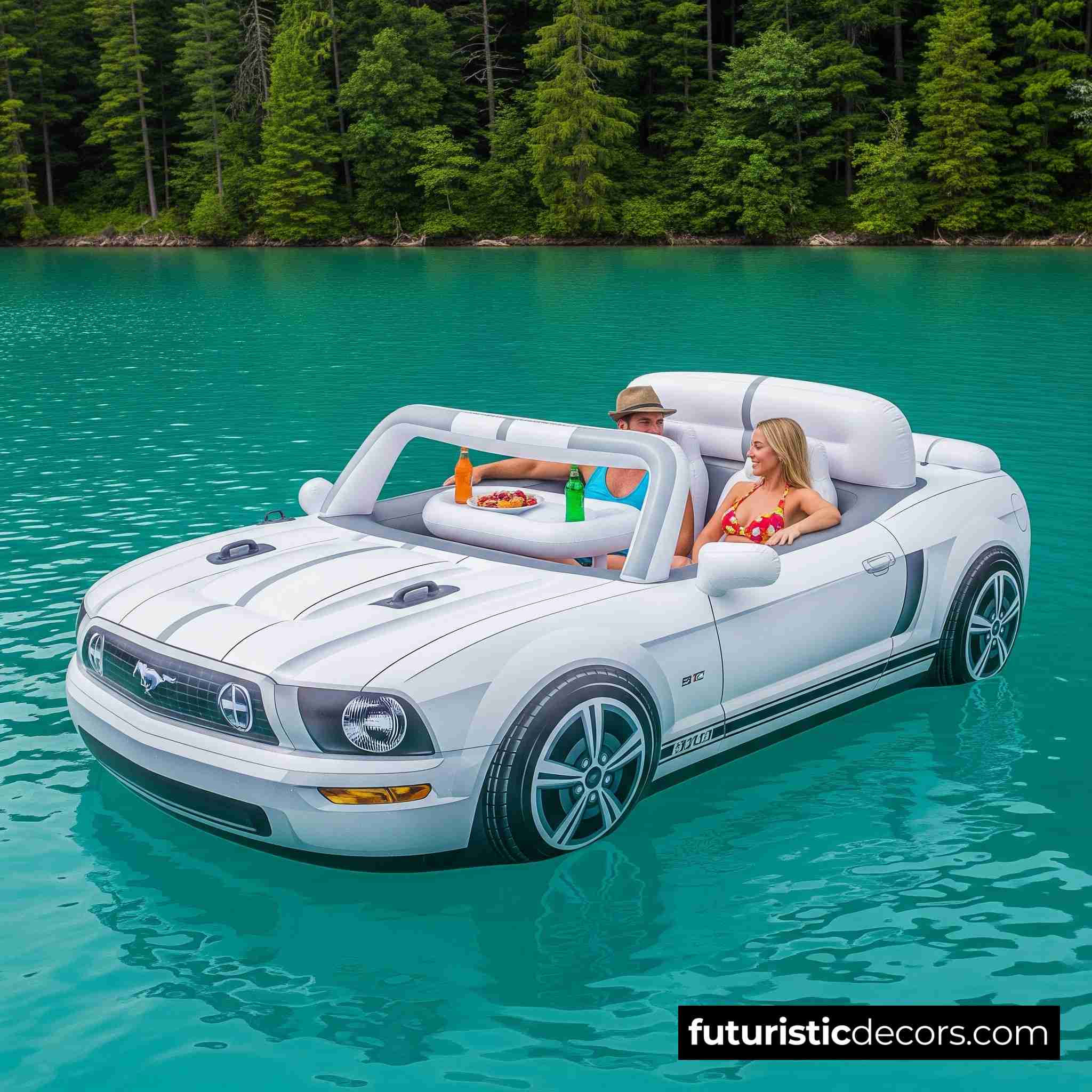 Inflatable Mustang Lake Floats