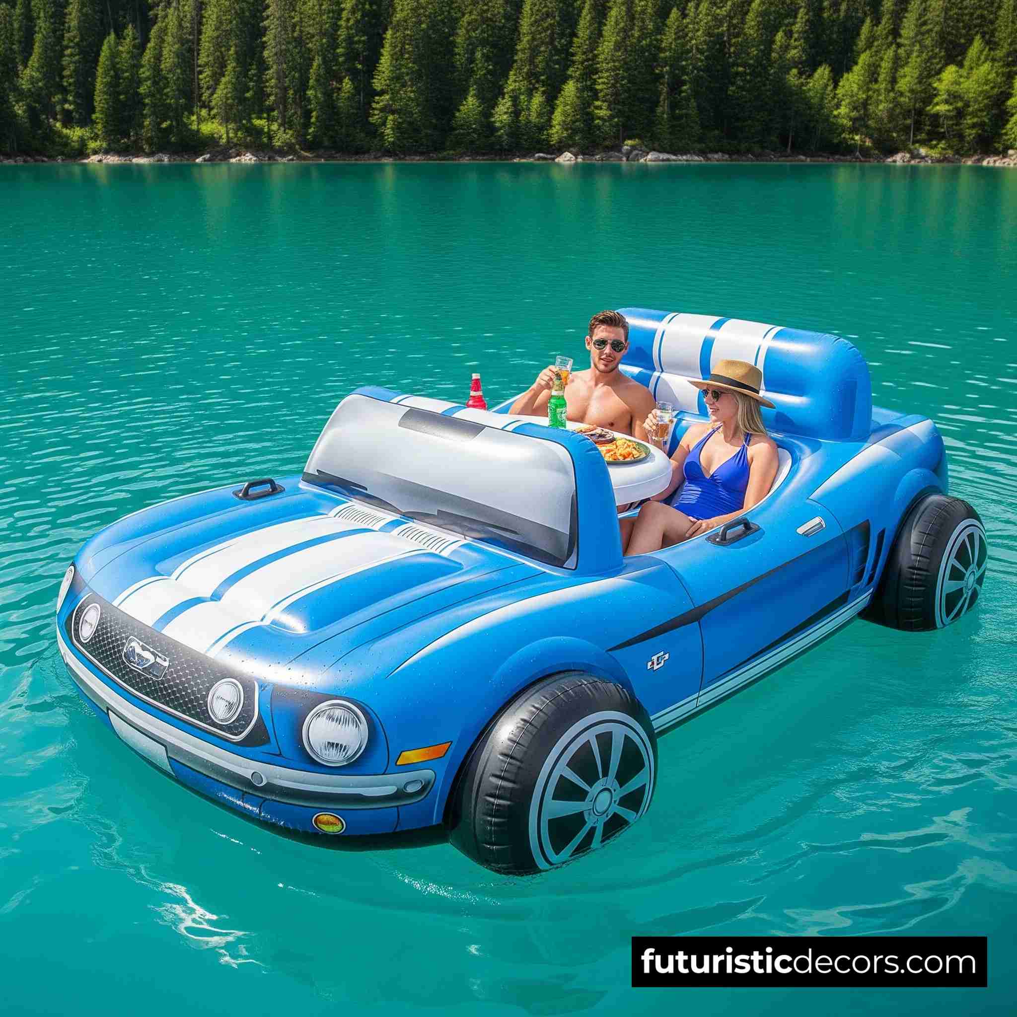Inflatable Mustang Lake Floats