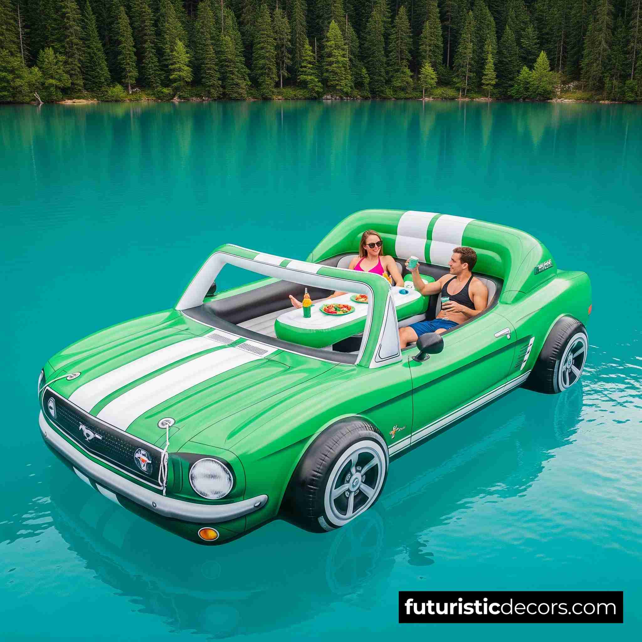 Inflatable Mustang Lake Floats