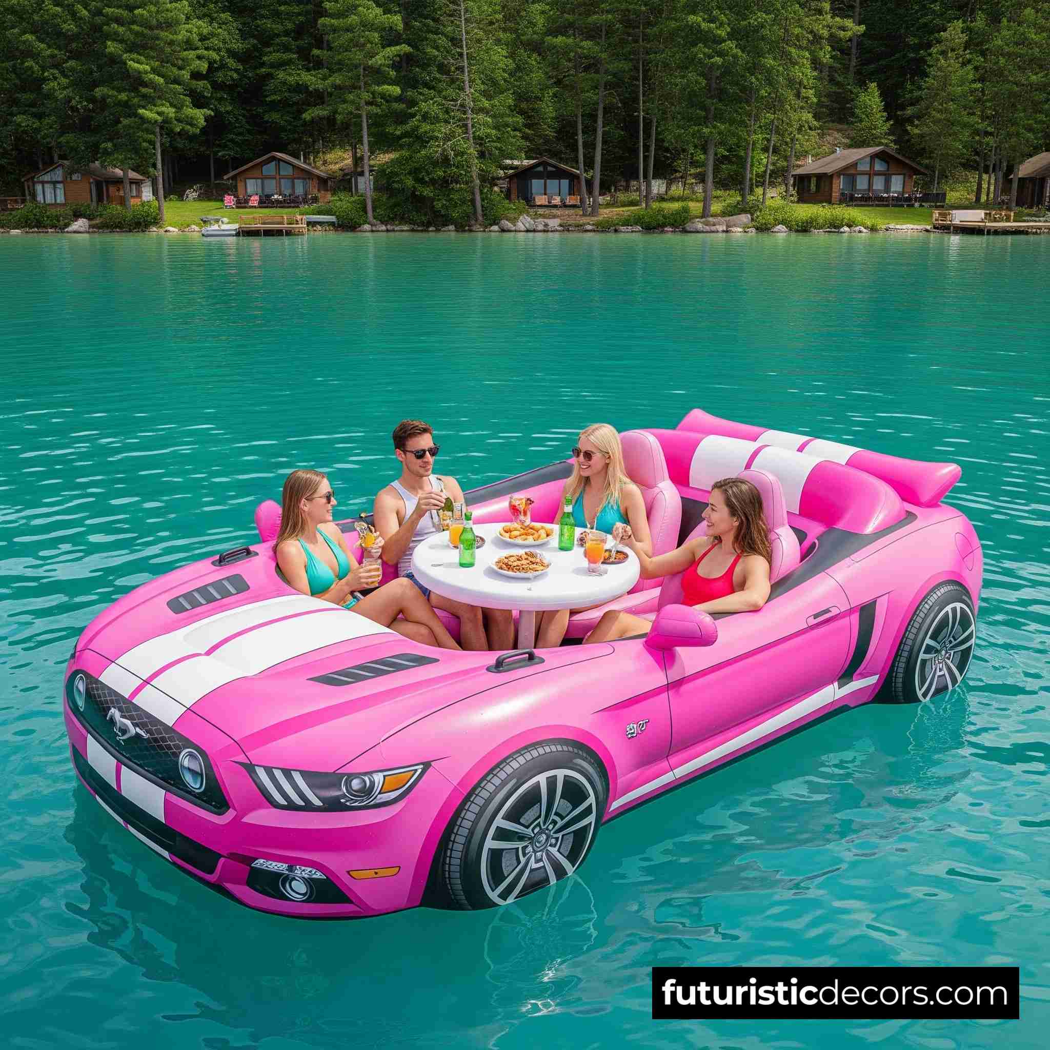 Inflatable Mustang Lake Floats