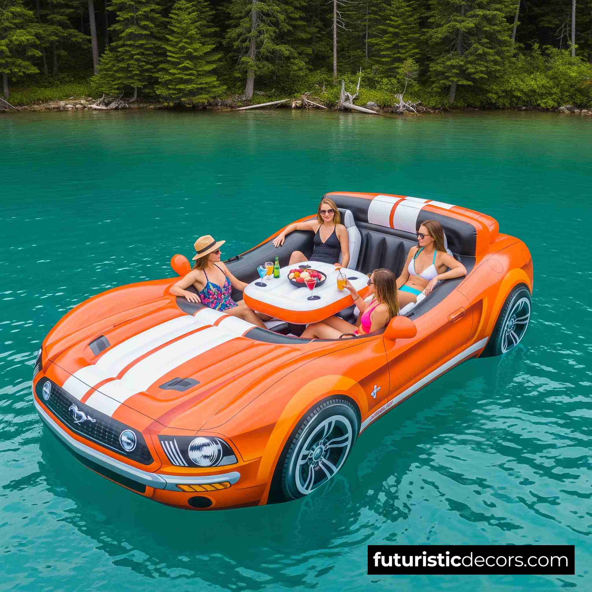 Inflatable Mustang Lake Floats