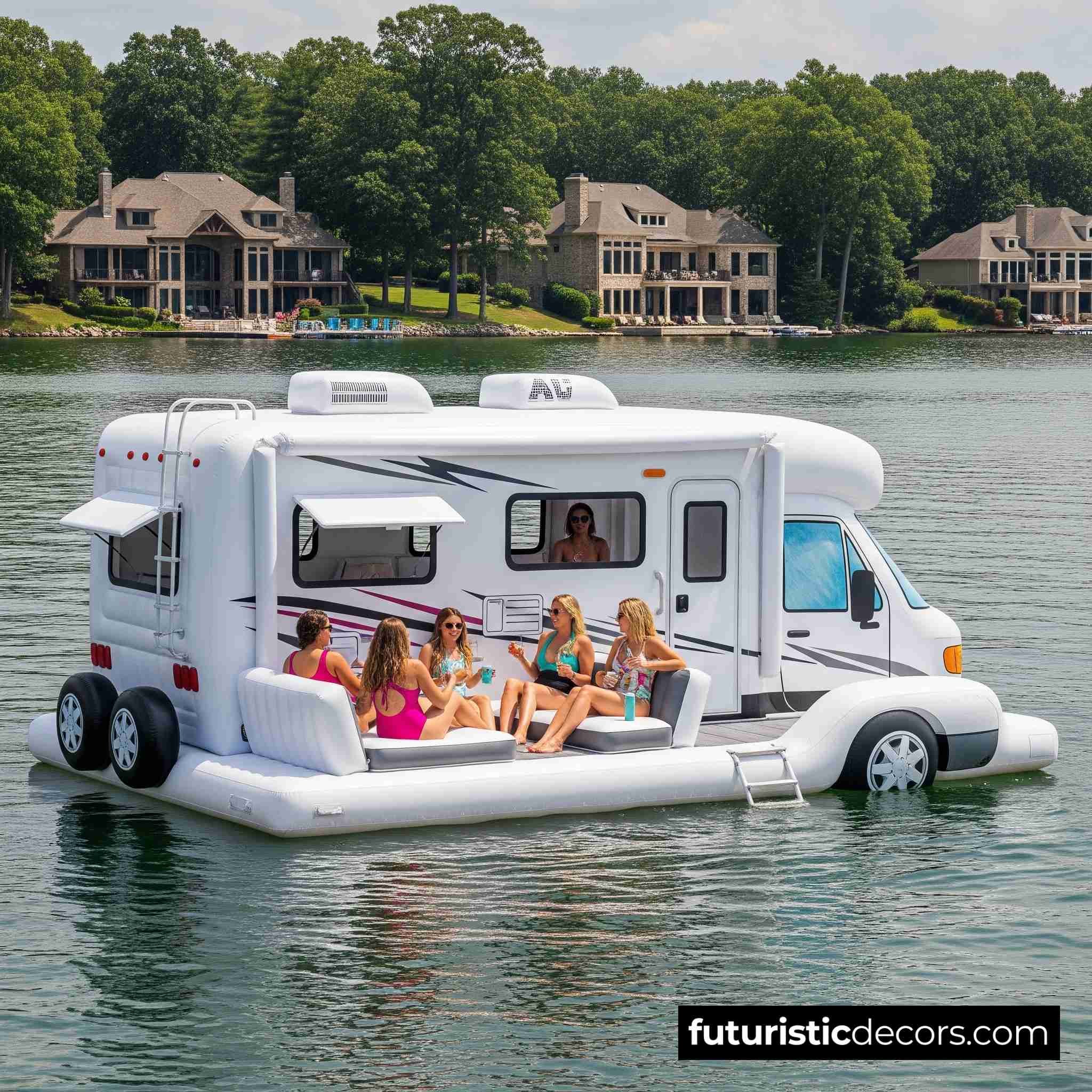 RV Lake Party Floats