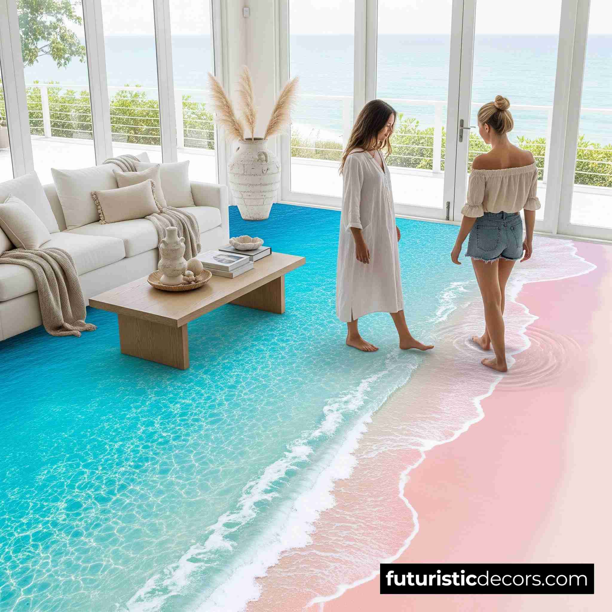 Beach Scene themed Epoxy Floor