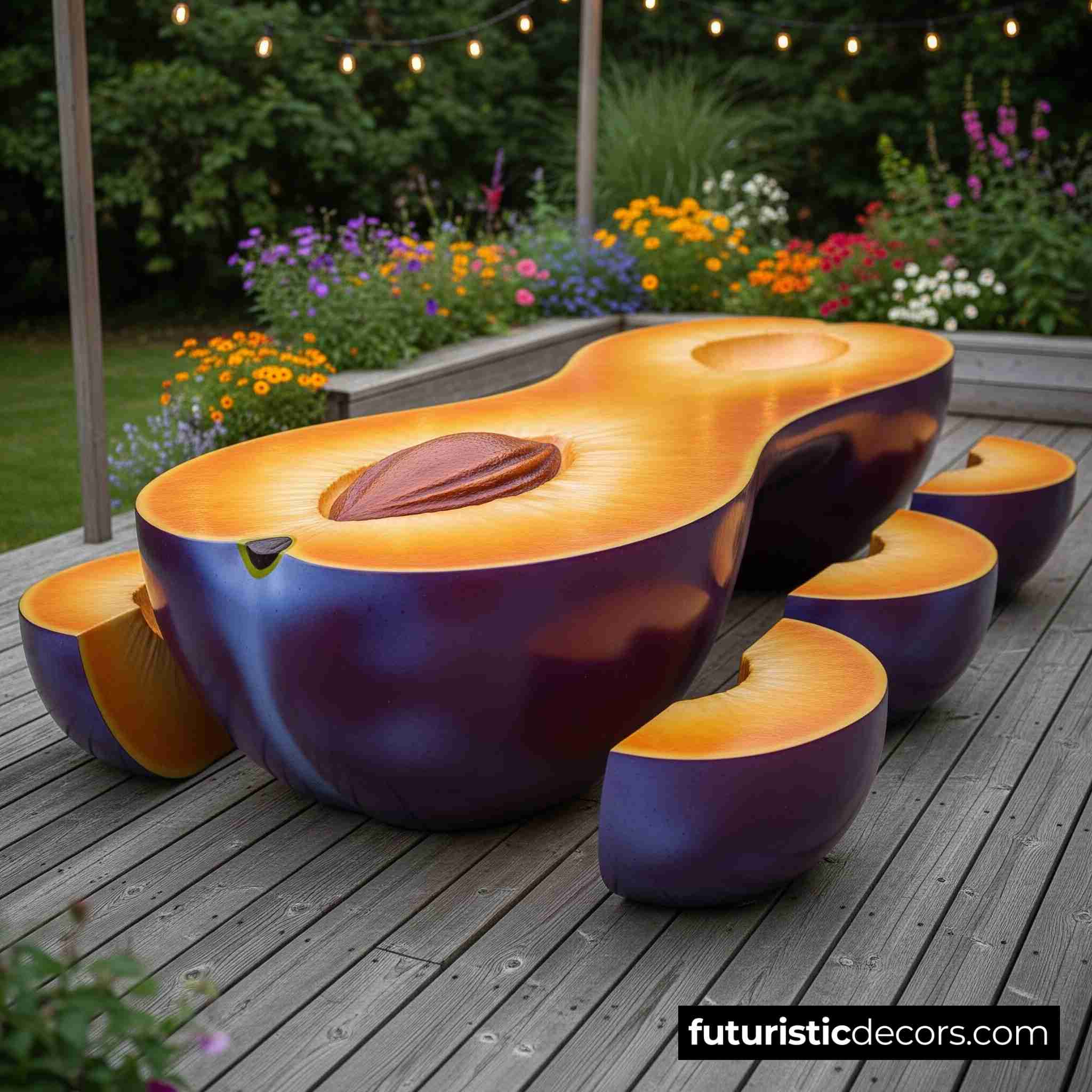 Fruit Shaped Picnic Tables