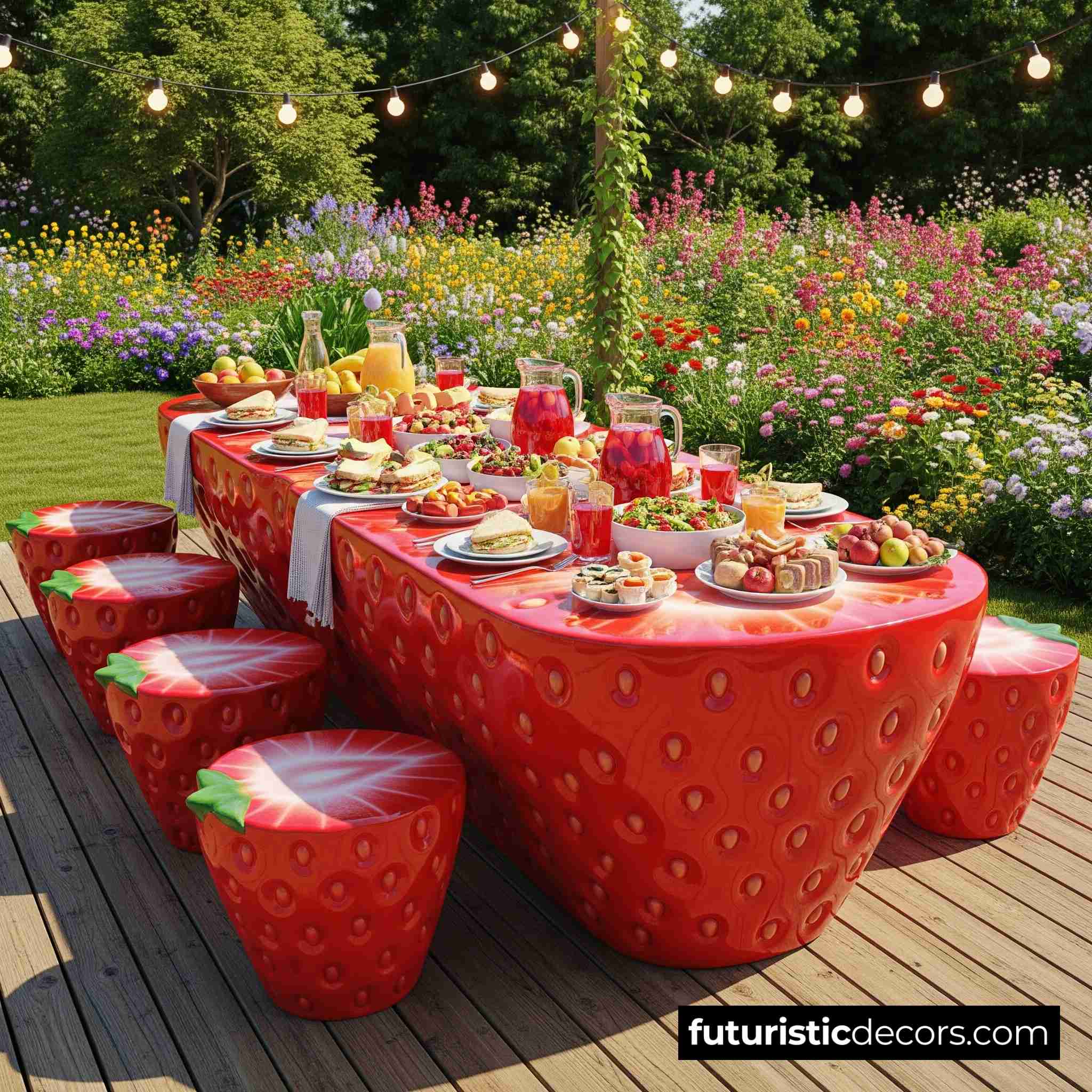 Fruit-shaped Picnic Table