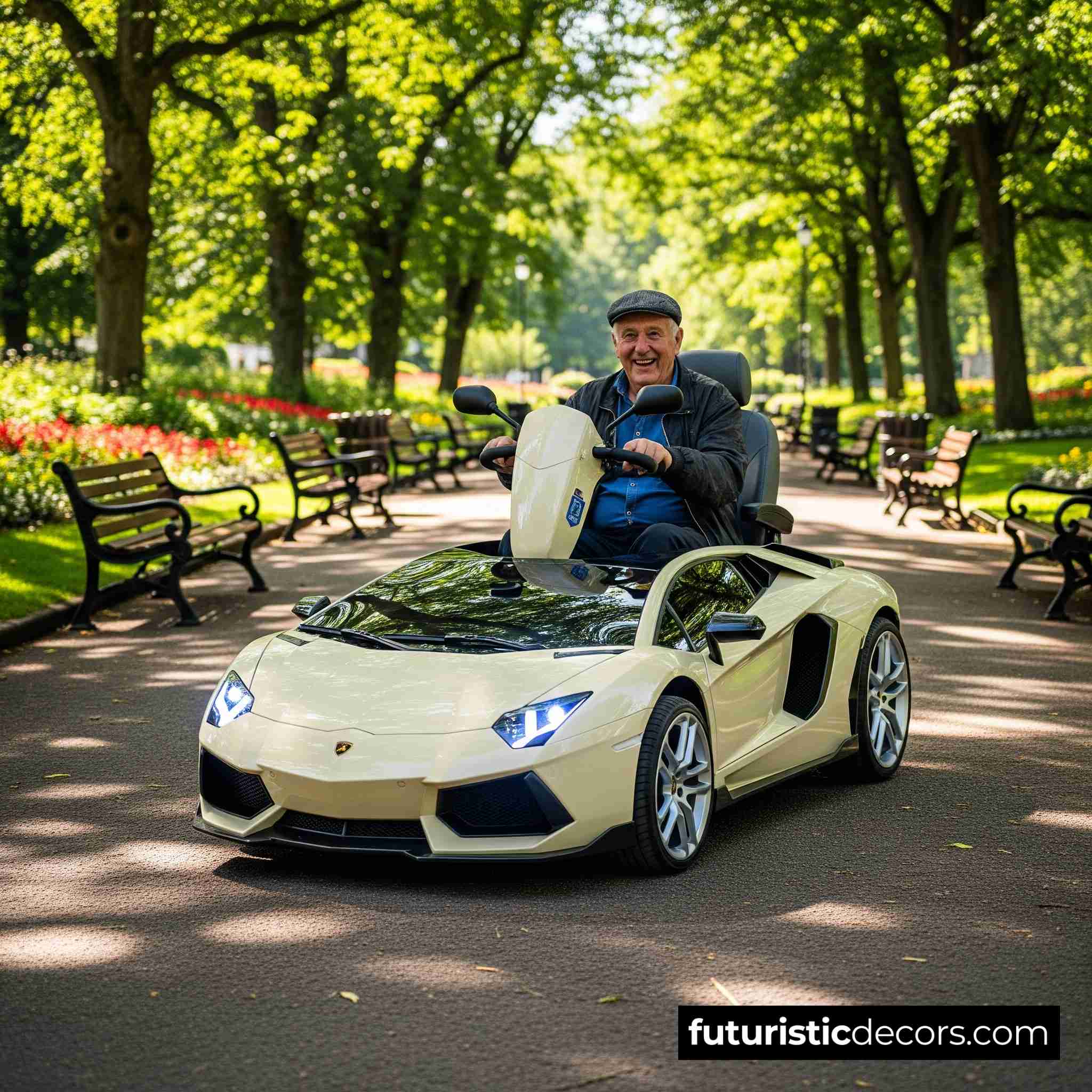 Lamborghini-shaped Mobility Scooter
