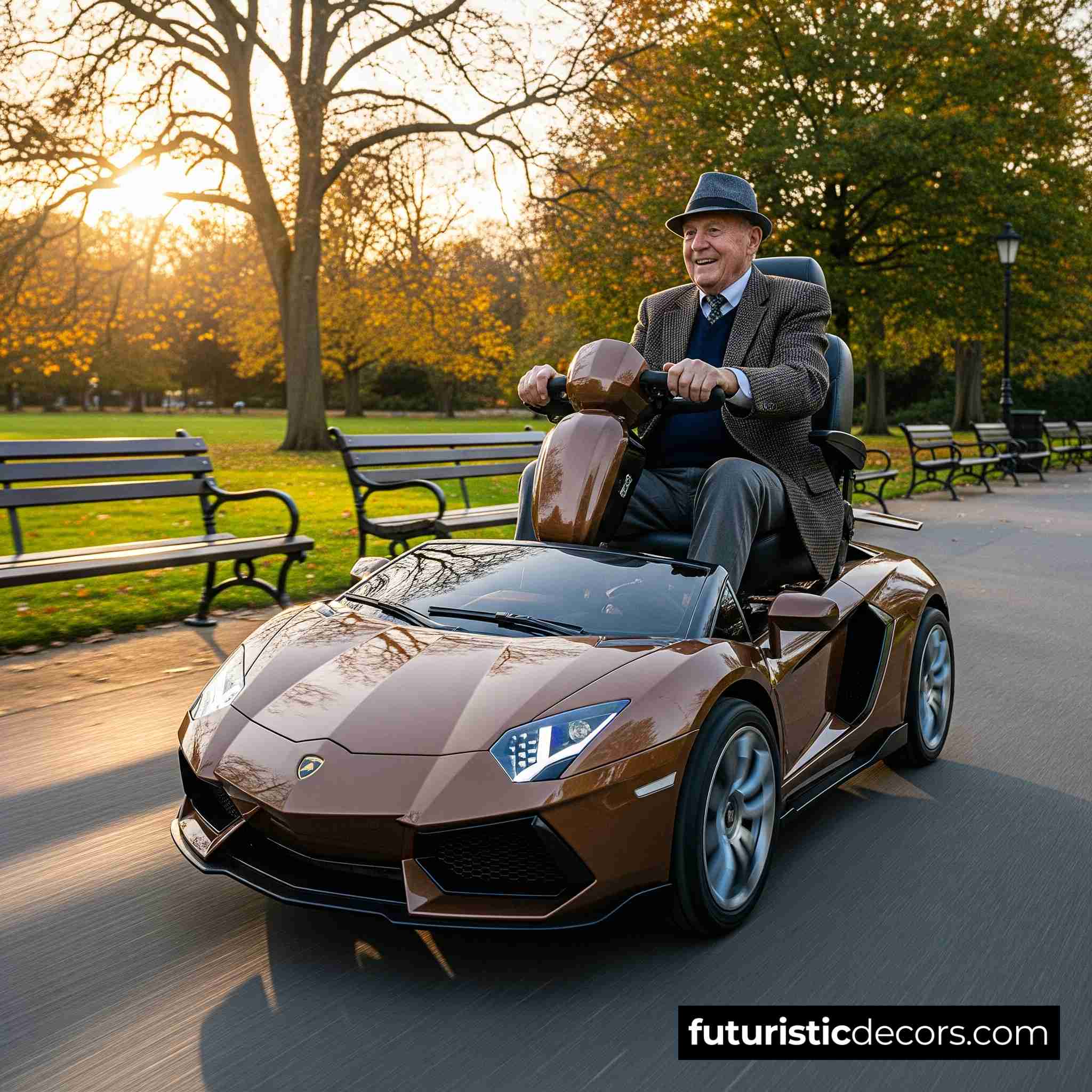 Lamborghini-shaped Mobility Scooter
