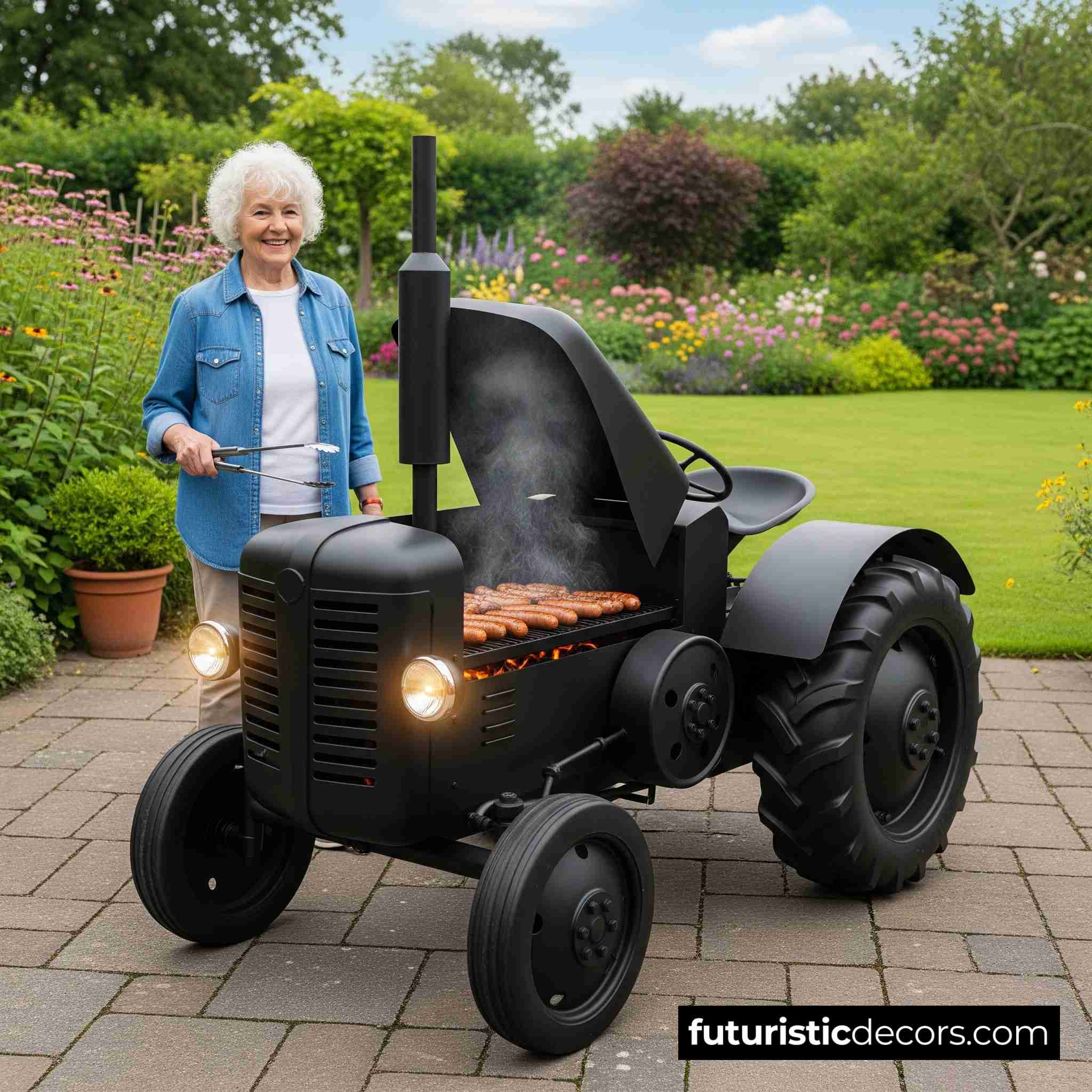 Tractor BBQ Grill