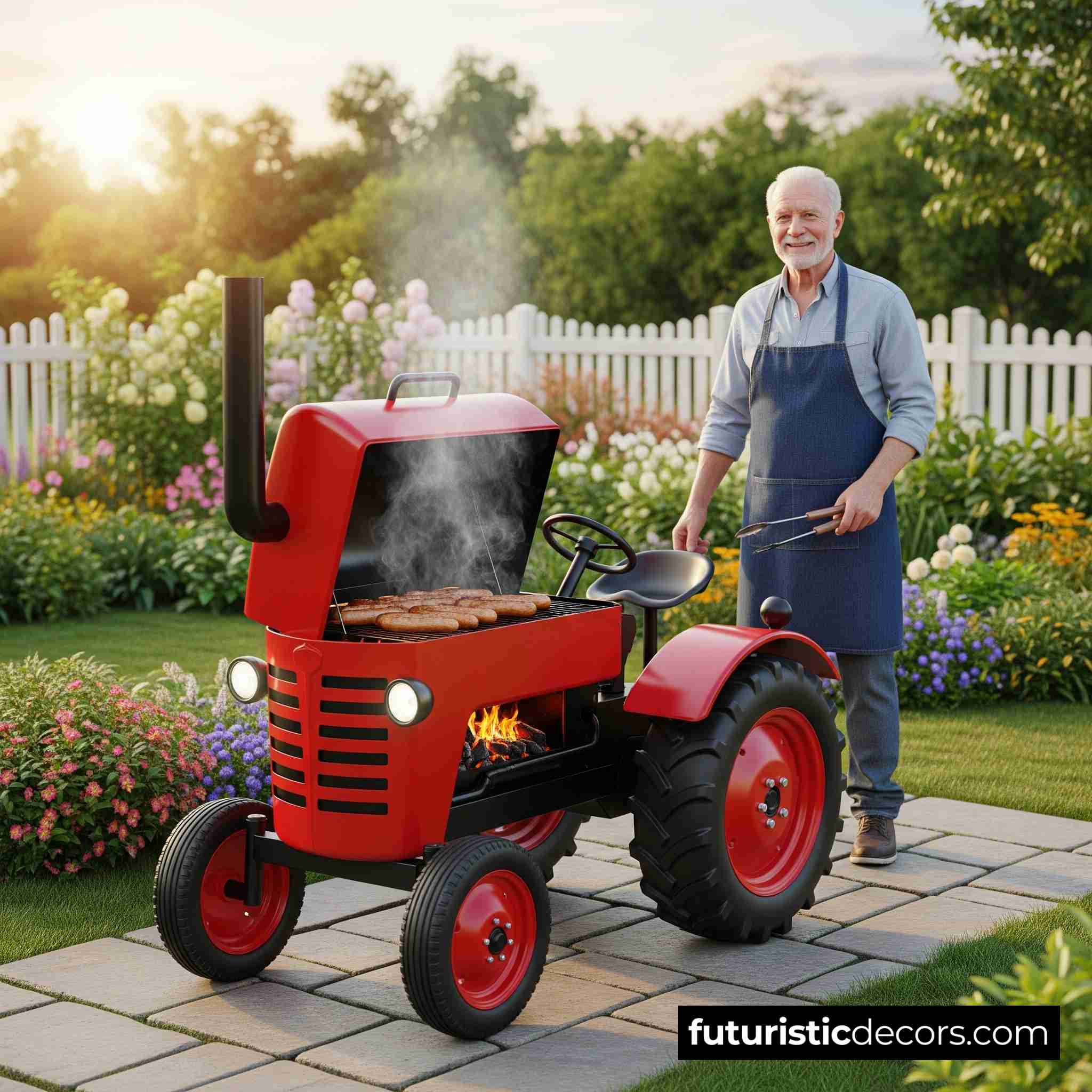 Tractor BBQ Grill