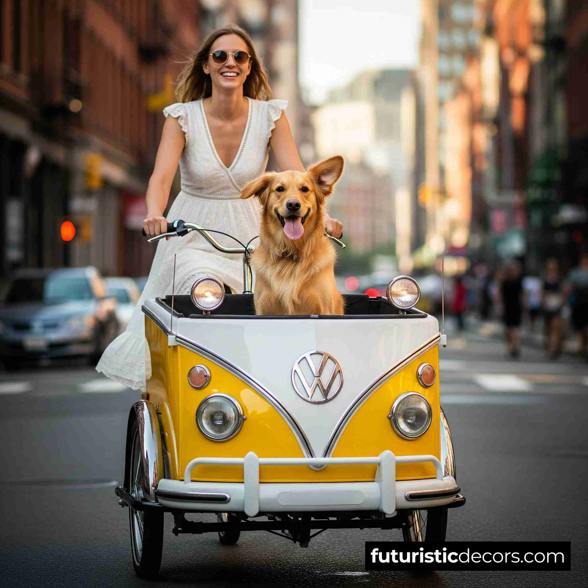VW Bus-inspired Cargo Bike