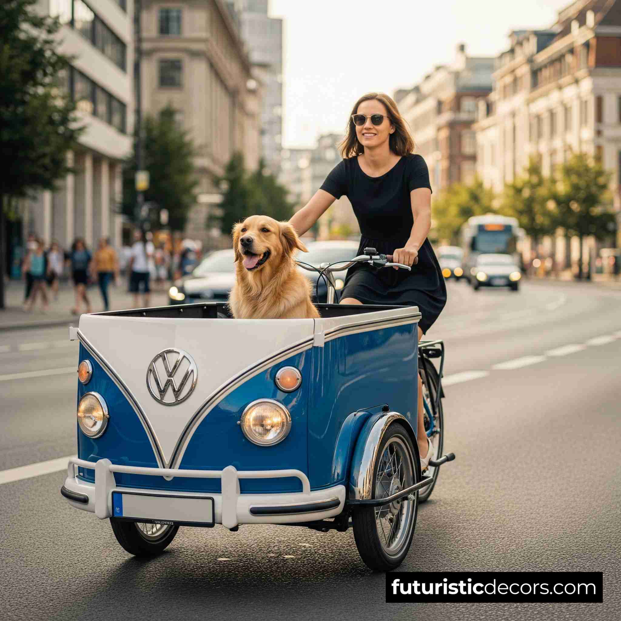 VW Bus-inspired Cargo Bike