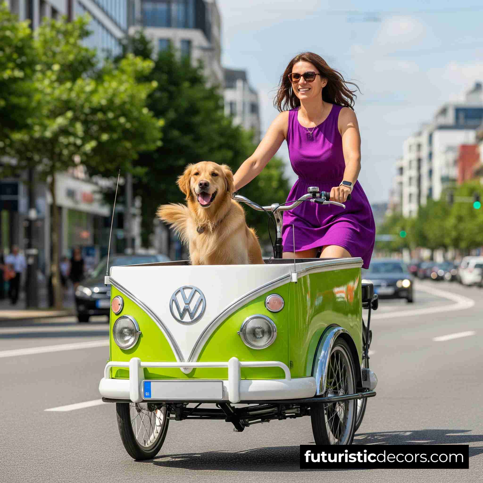 VW Bus-inspired Cargo Bike