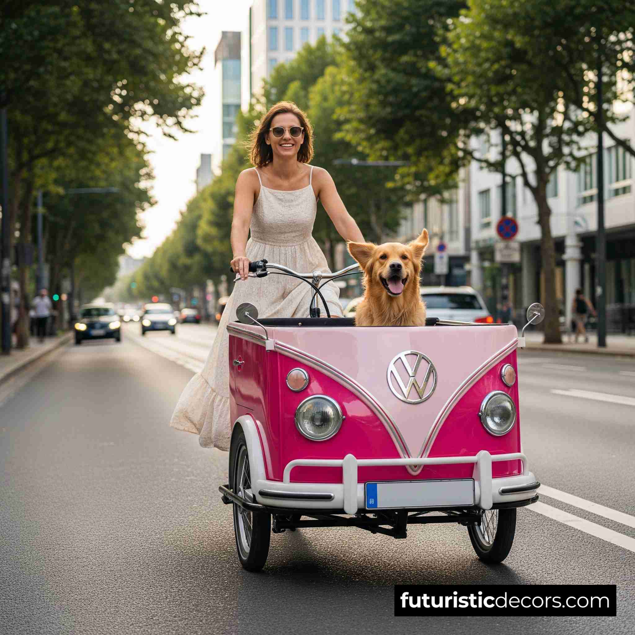 VW Bus-inspired Cargo Bike