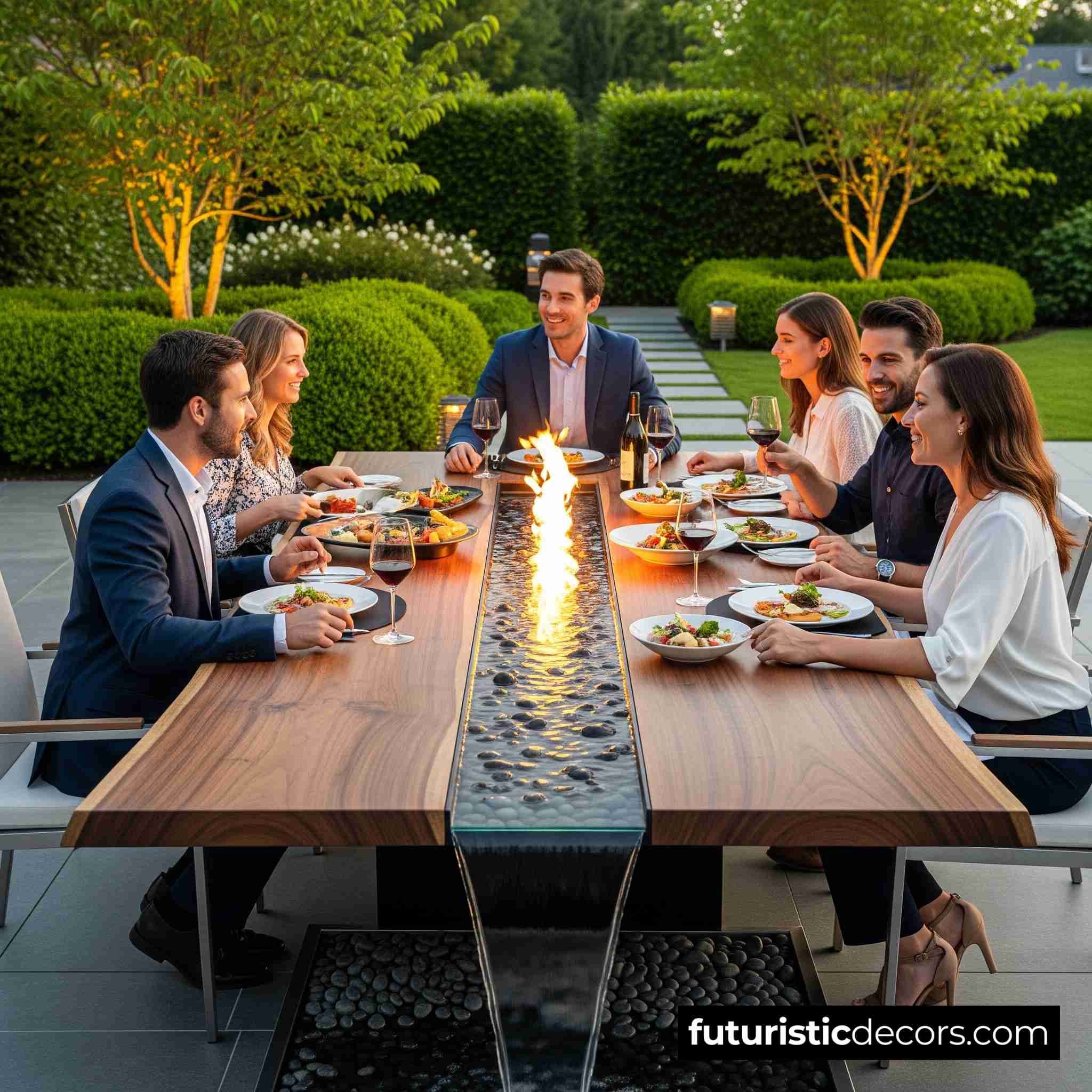Waterfall Patio Table