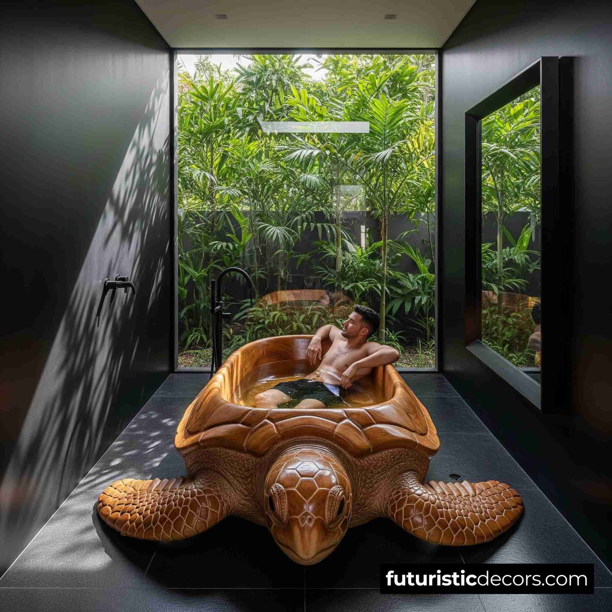 Wooden Turtle Bathtubs