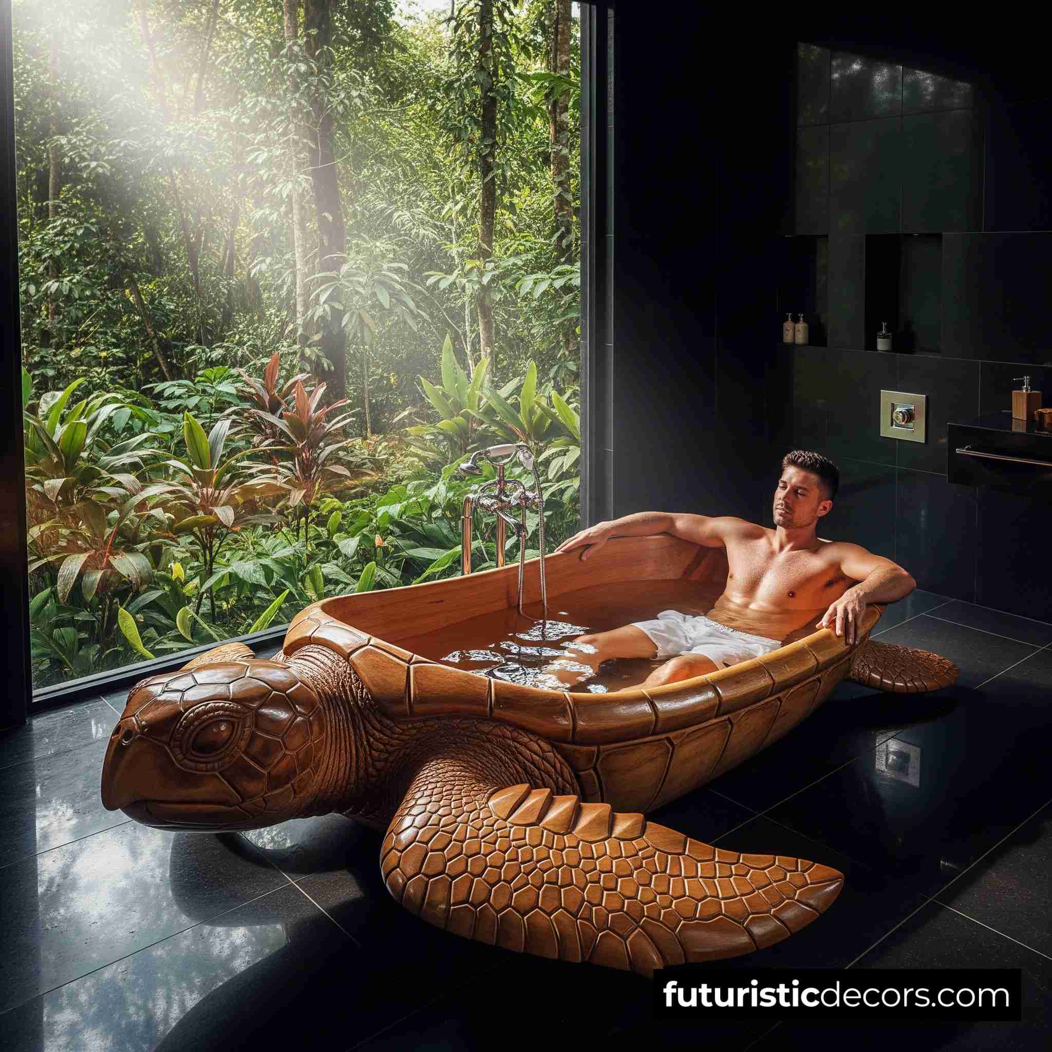 Wooden Turtle Bathtubs
