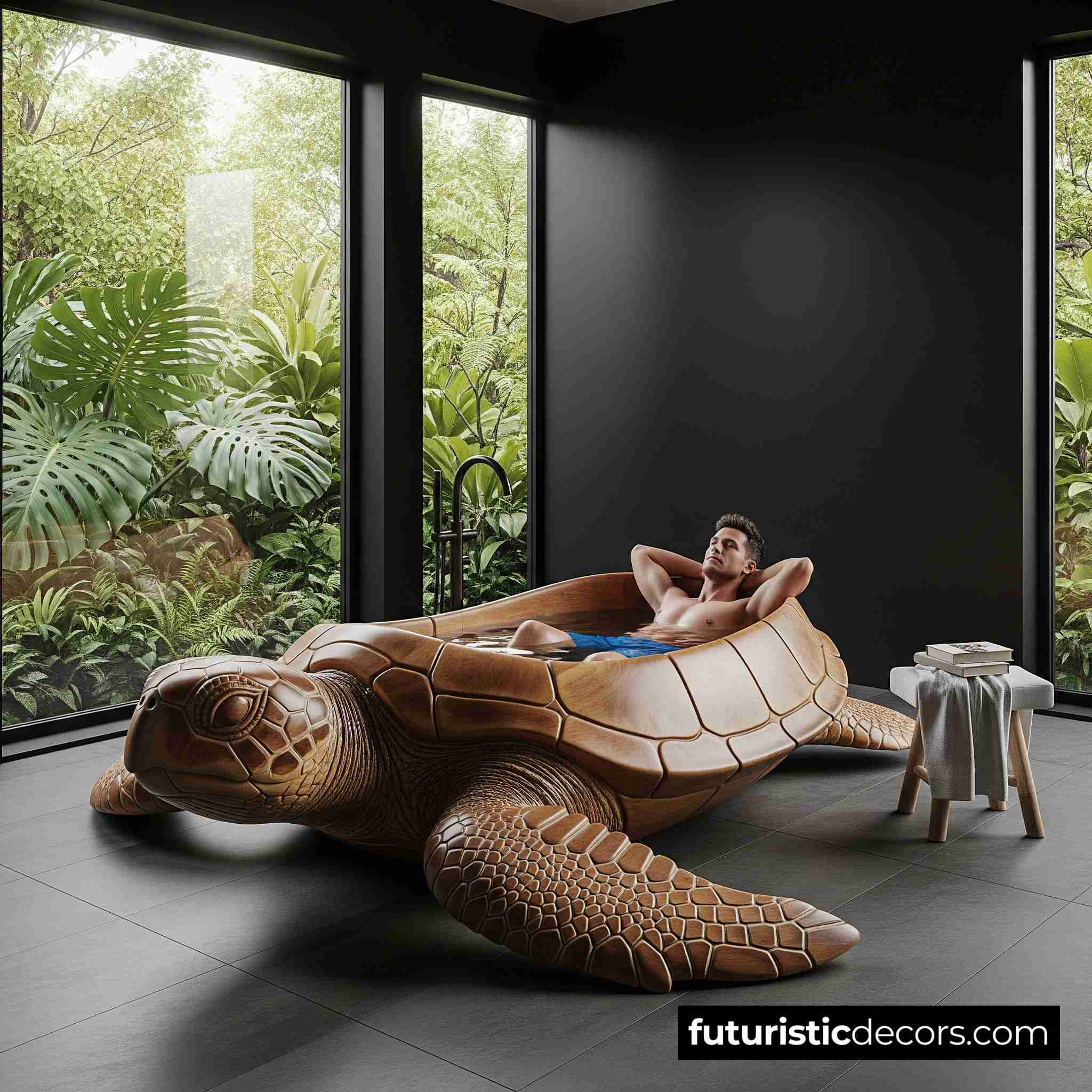 Wooden Turtle Bathtubs