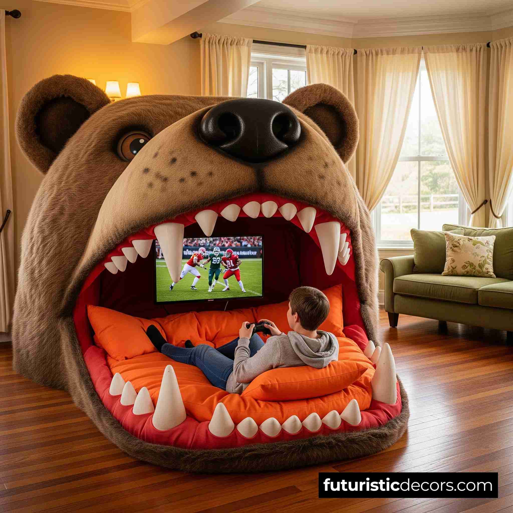 Giant Animal Mouth Loungers