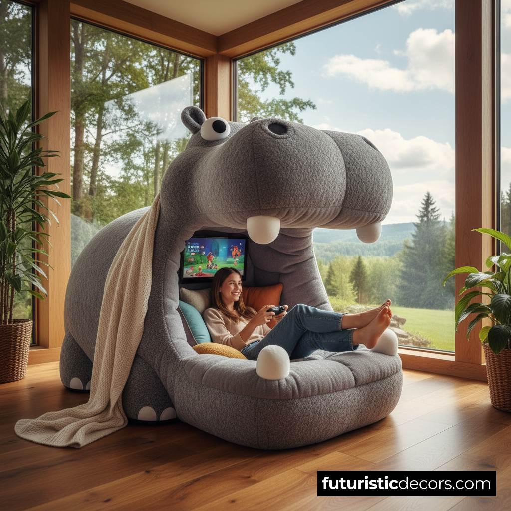 Giant Animal Lounger Pods