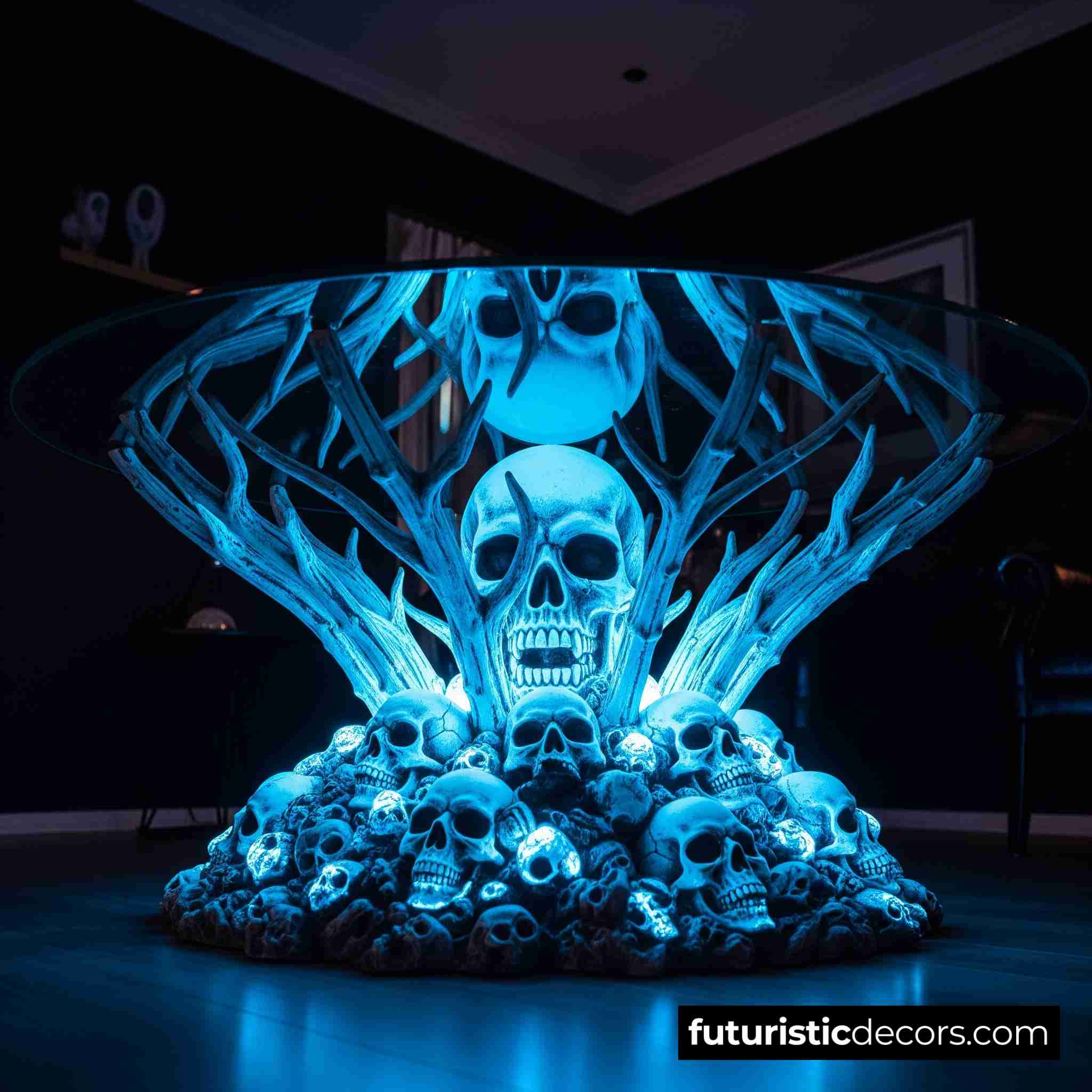 Glowing Skull Coffee Table
