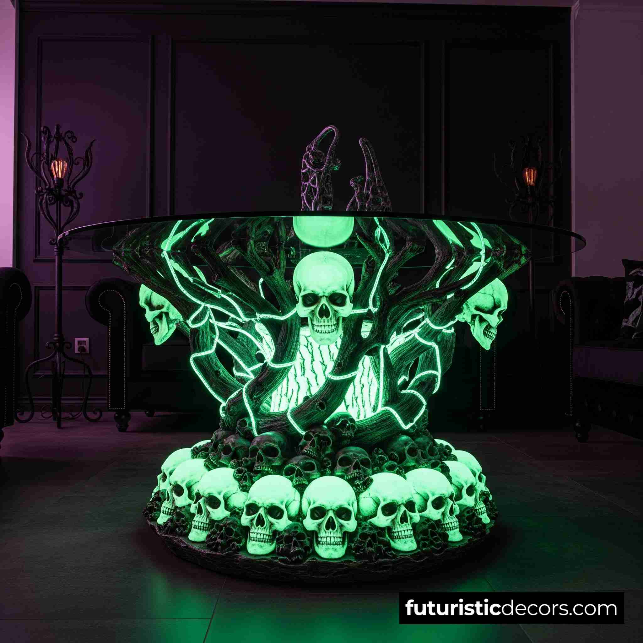 Glowing Skull Coffee Table