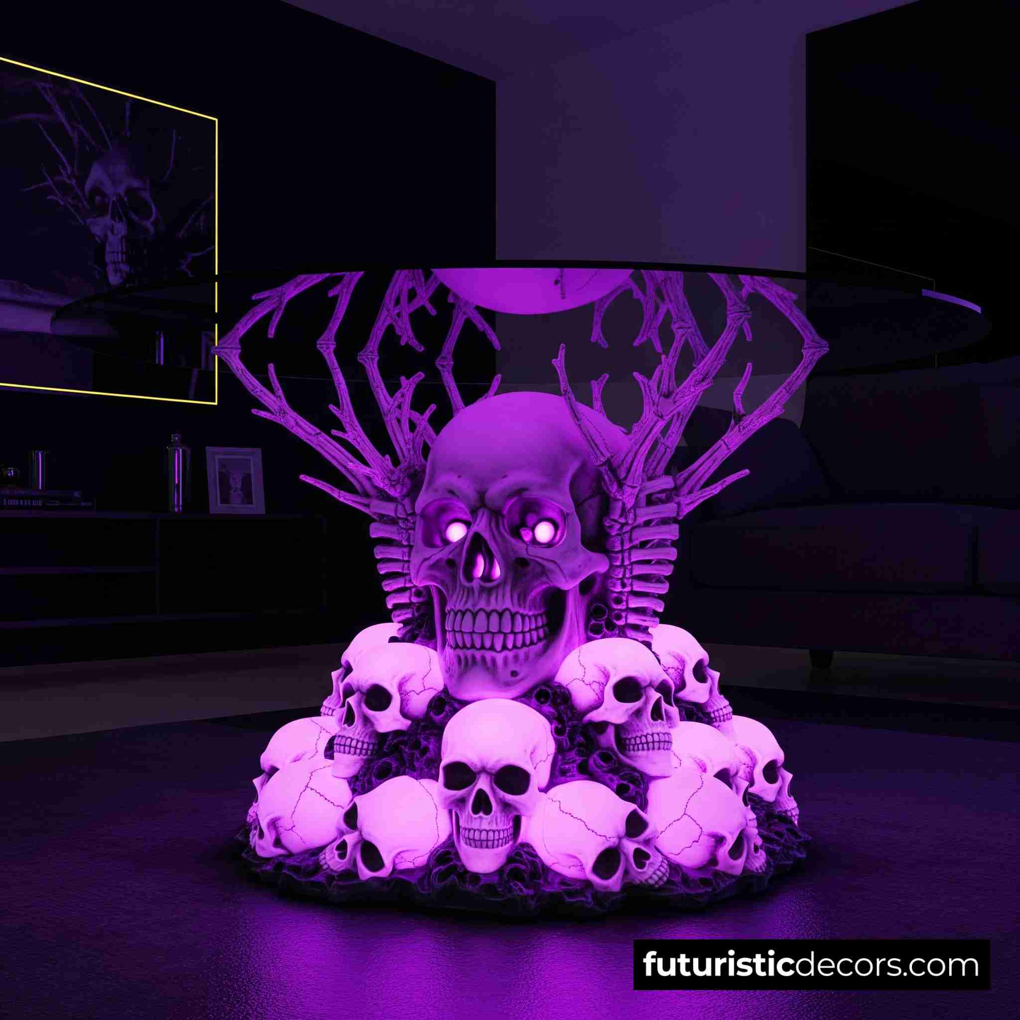Glowing Skull Coffee Table