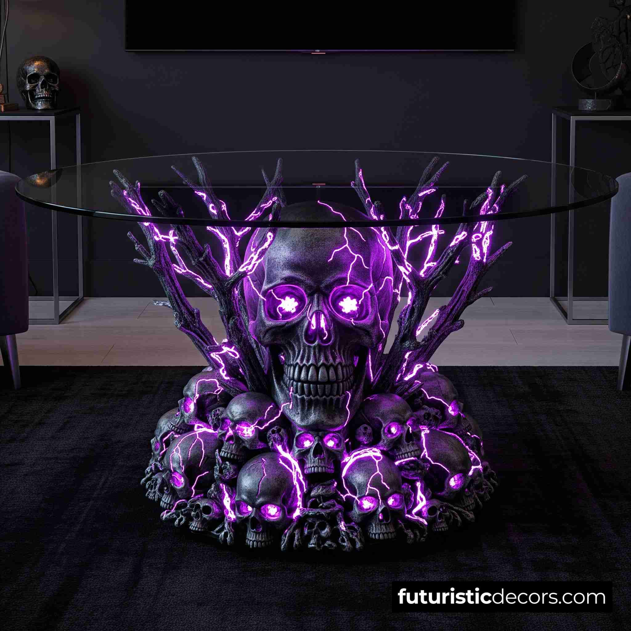 Glowing Skull Coffee Table