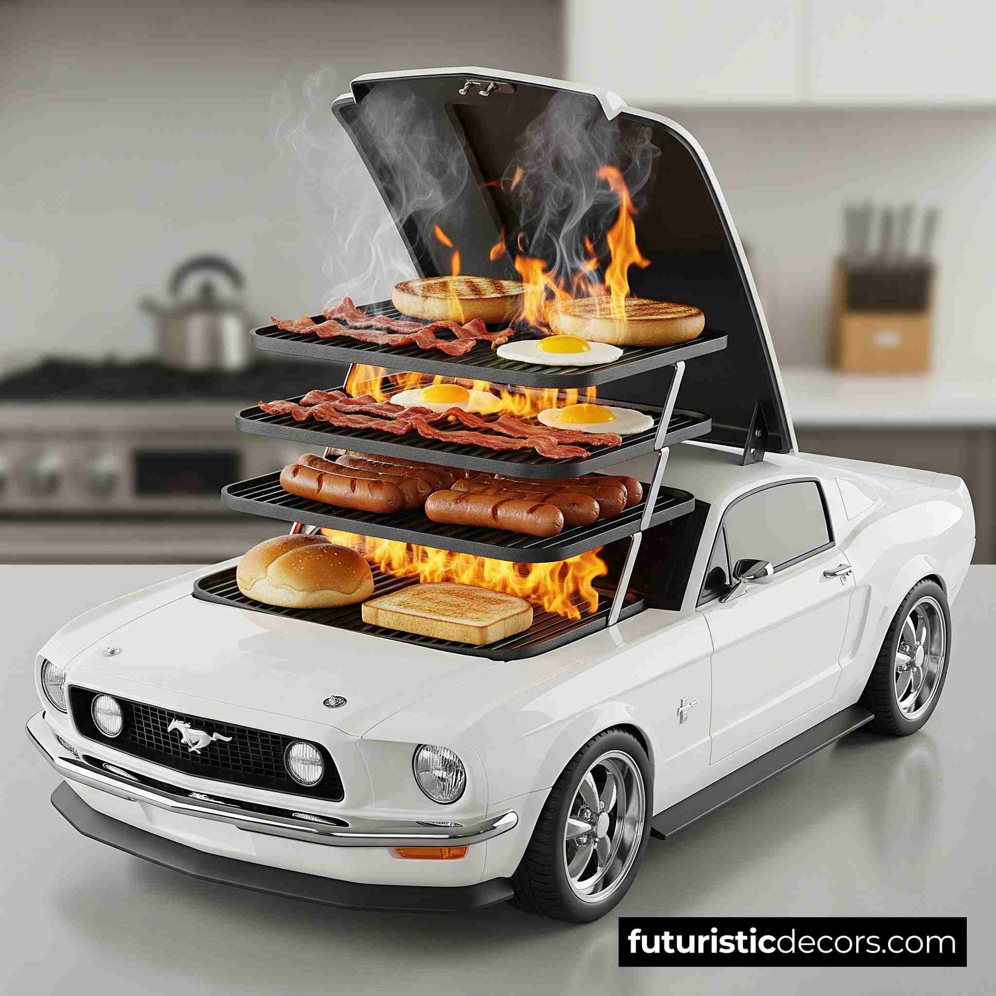 Ford Mustang Breakfast Station