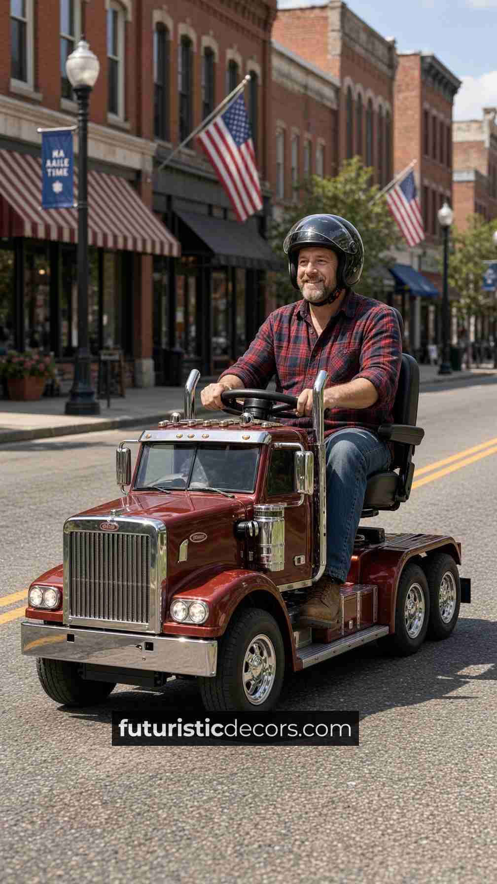 mini semi truck shaped mobility scooters
