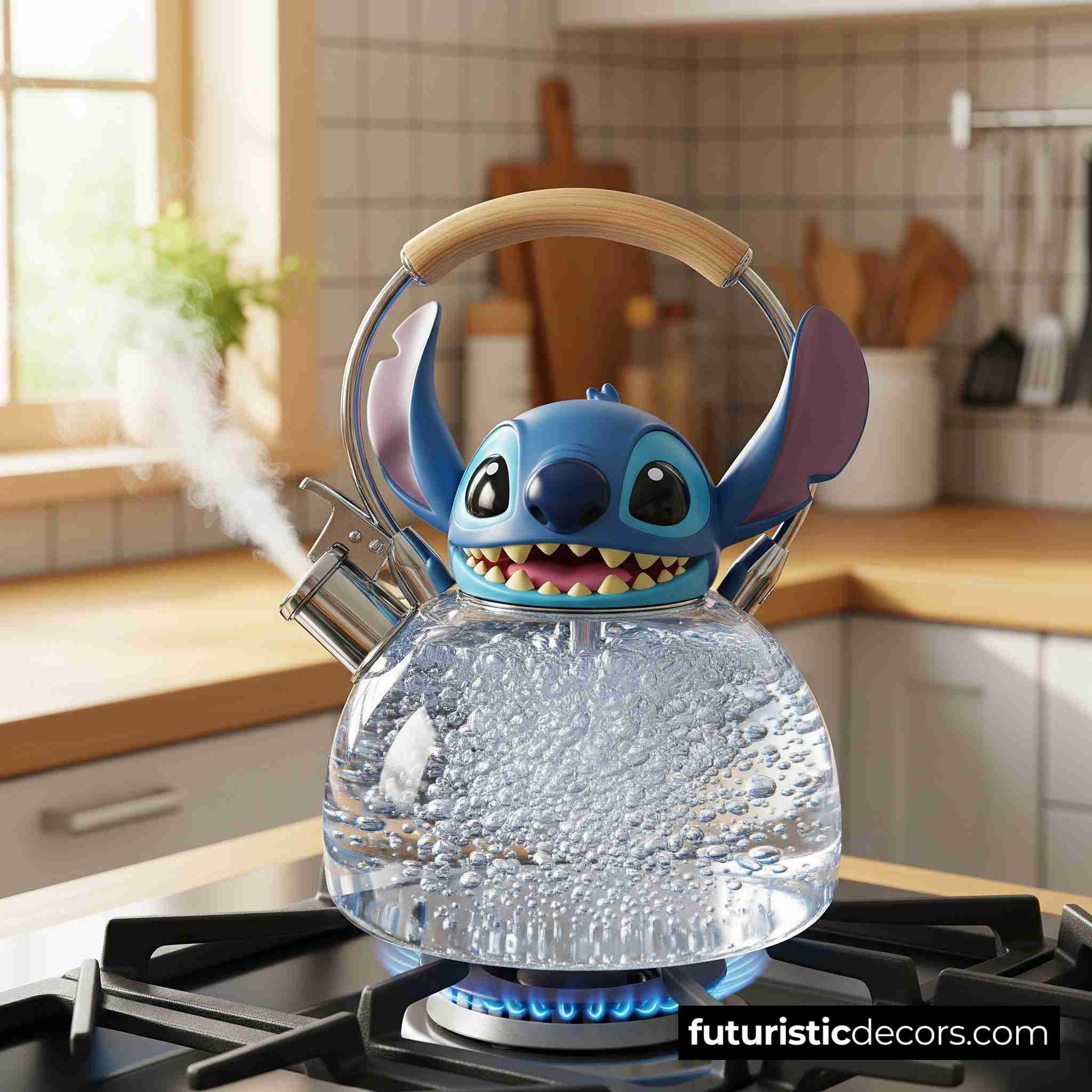 Stitch shaped kettle