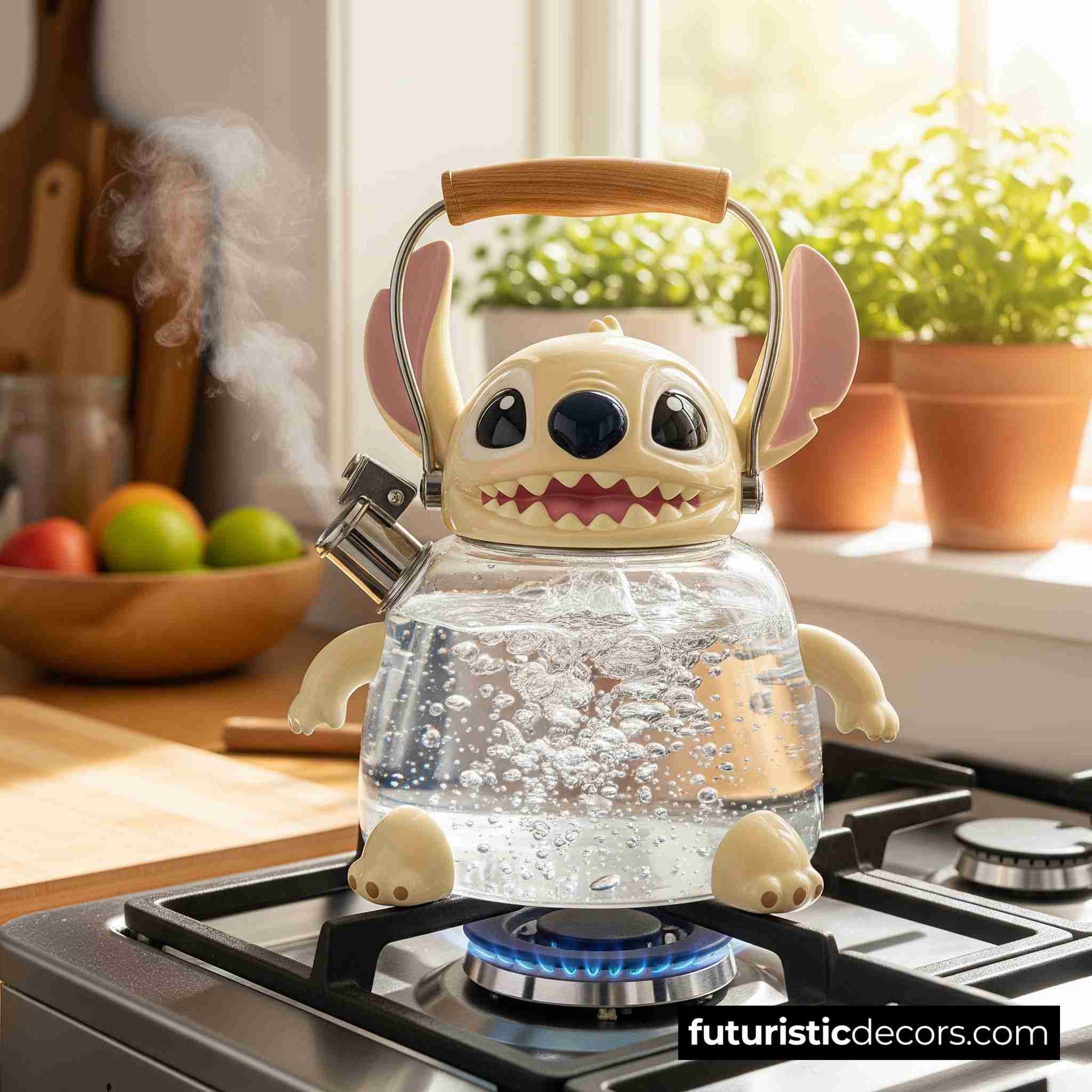 Stitch shaped kettle