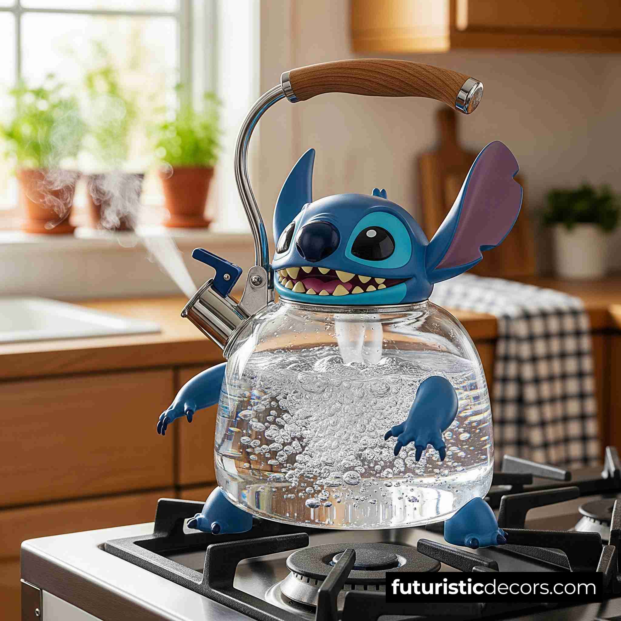 Stitch shaped kettle