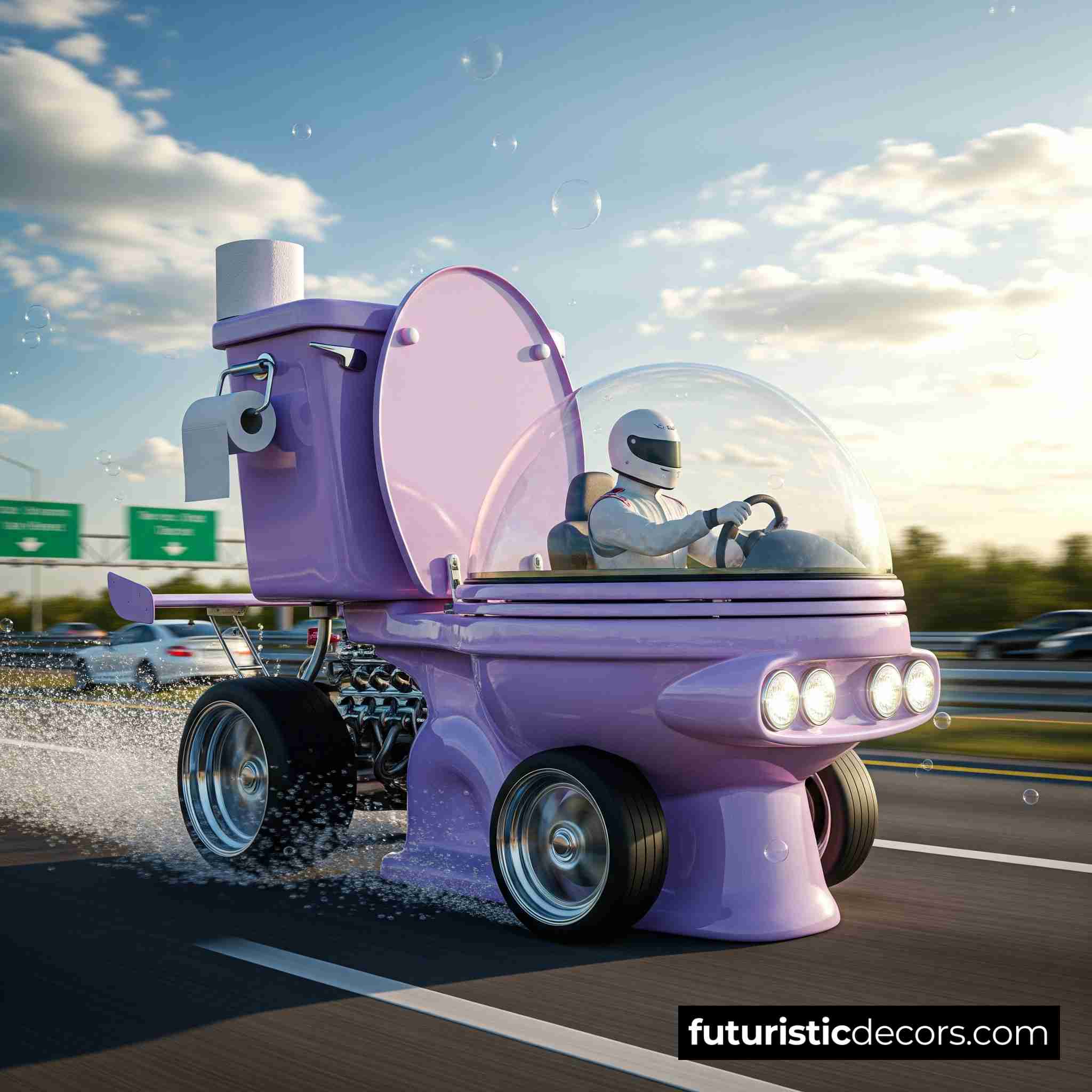 Toilet Shaped Car