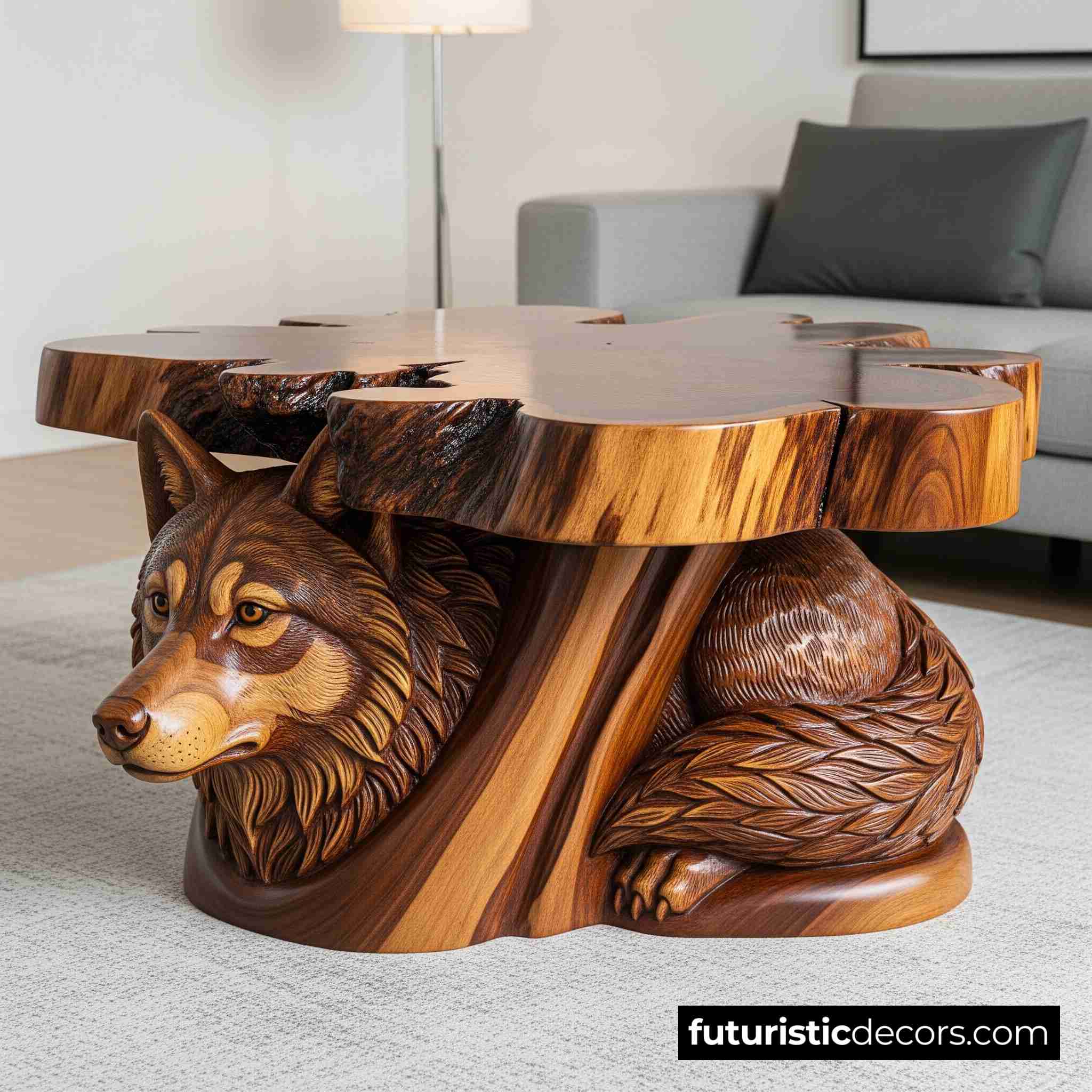 Wooden Animal Coffee Table
