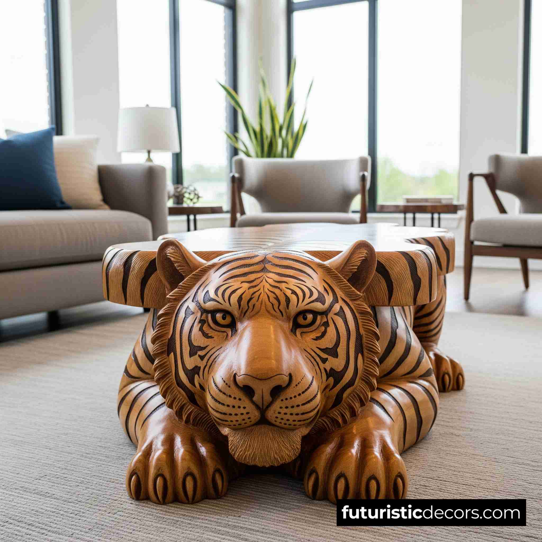 Wooden Animal Coffee Table
