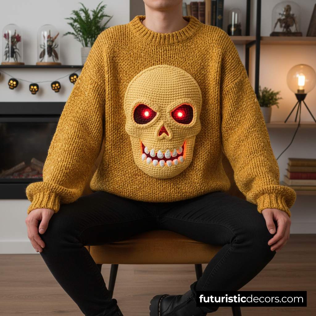 3D Skull Sweater