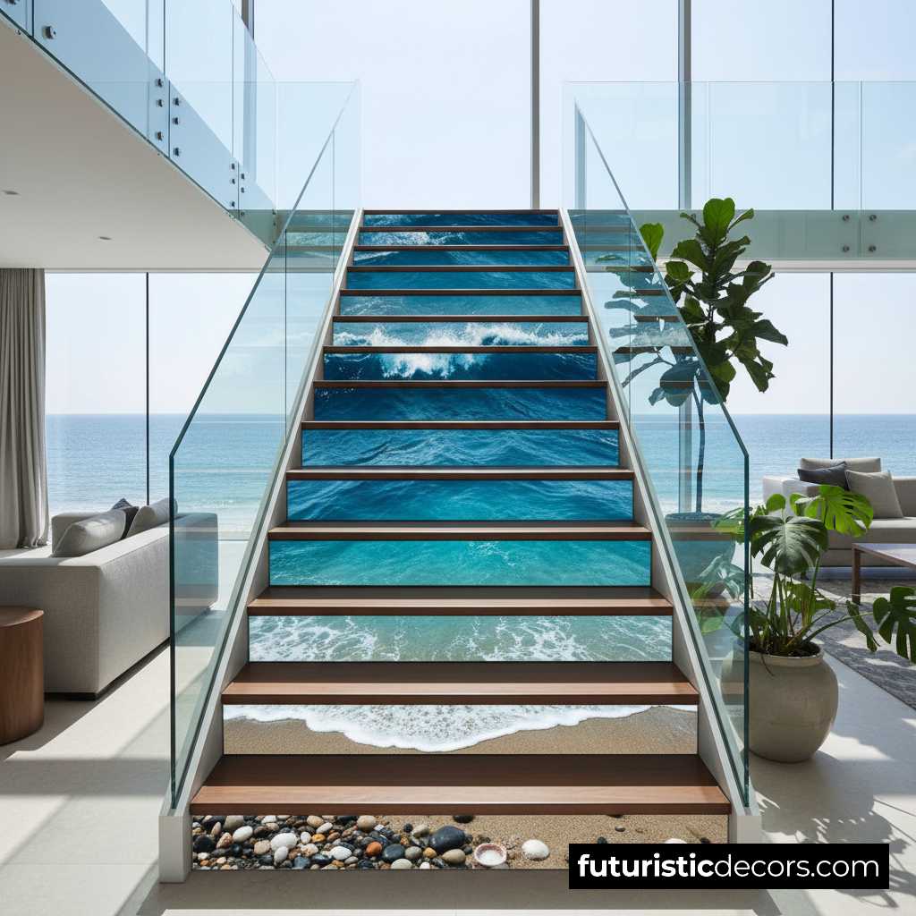 Active Scene Beach Staircase