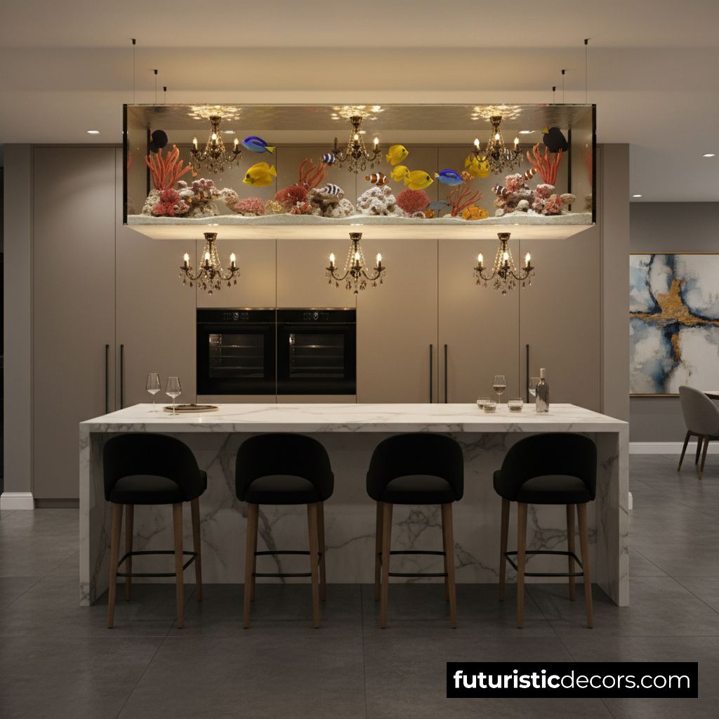 Aquarium Kitchen Island Chandelier