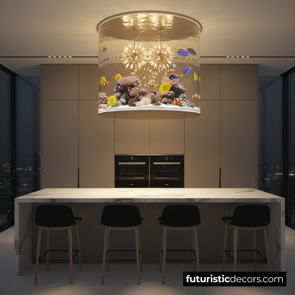 Aquarium Kitchen Island Chandelier
