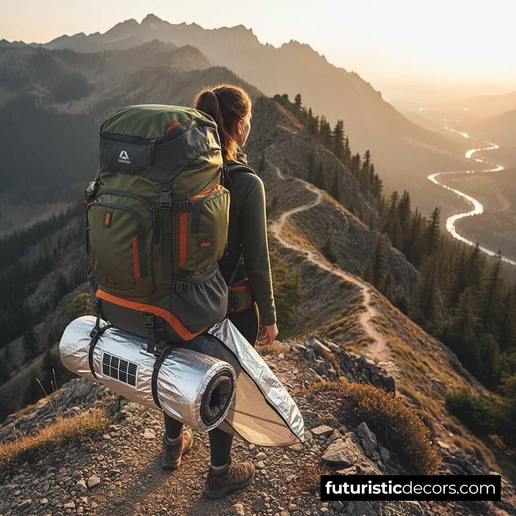 A backpack bed