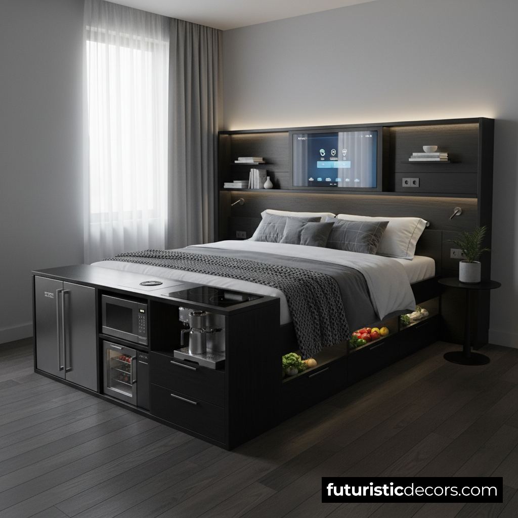 Beds Have Built-in Kitchens
