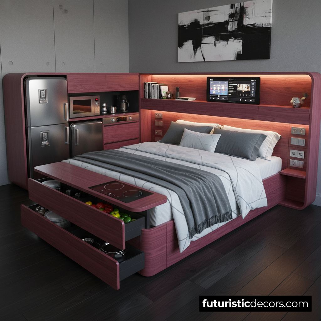 Beds Have Built-in Kitchens