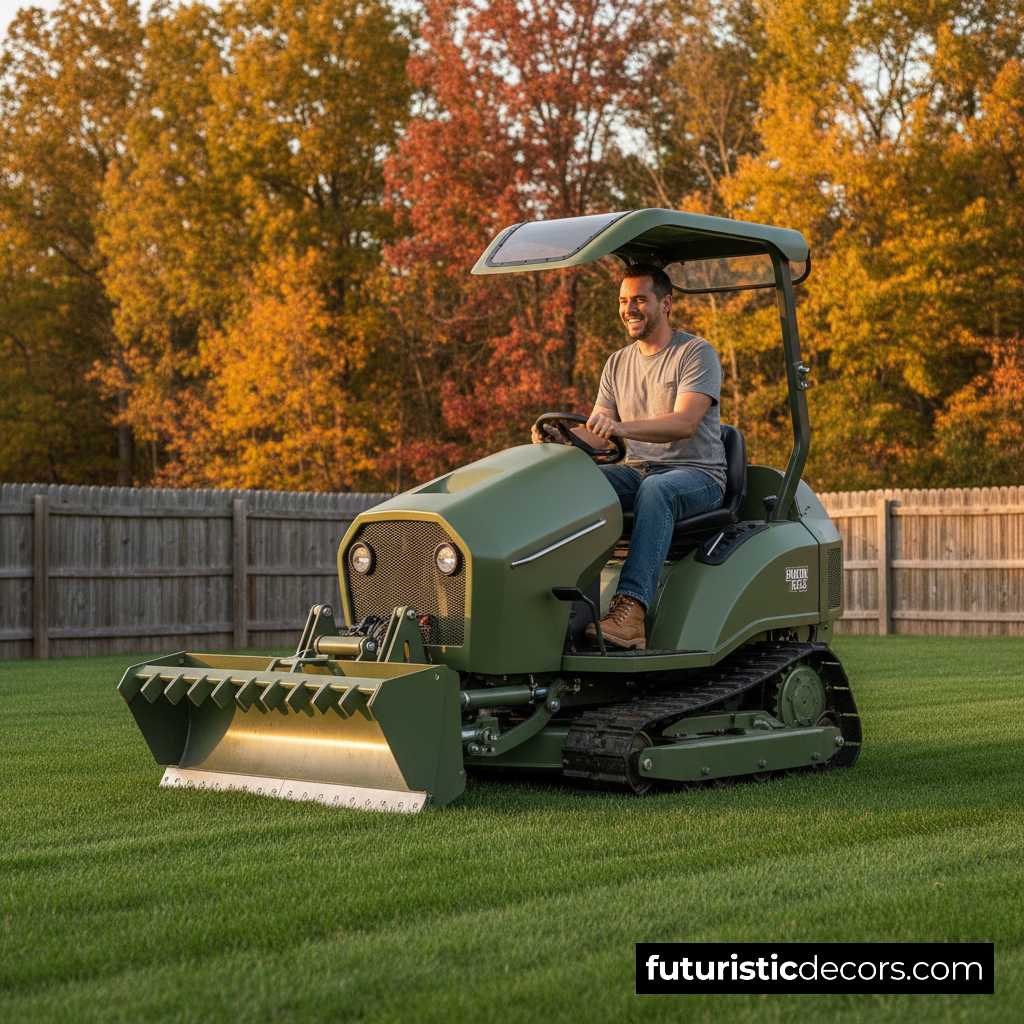 bulldozer riding lawn mowers