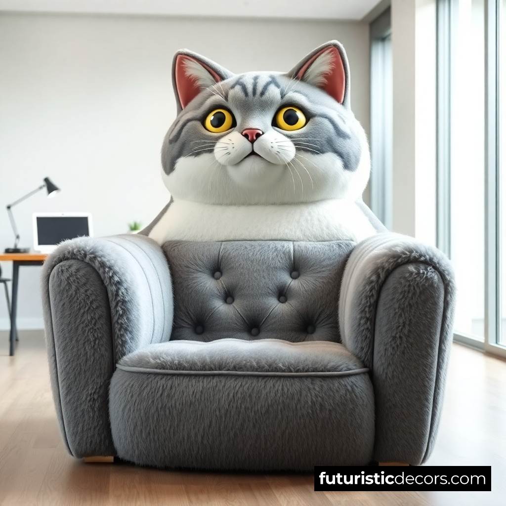Cat themed armchair